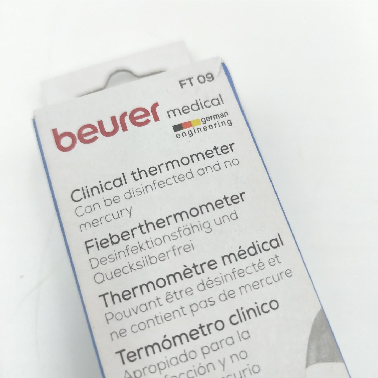 Beurer Digitalthermometer Medizinische Geräte FT09 Wasserdichtes LCD Display Präzision