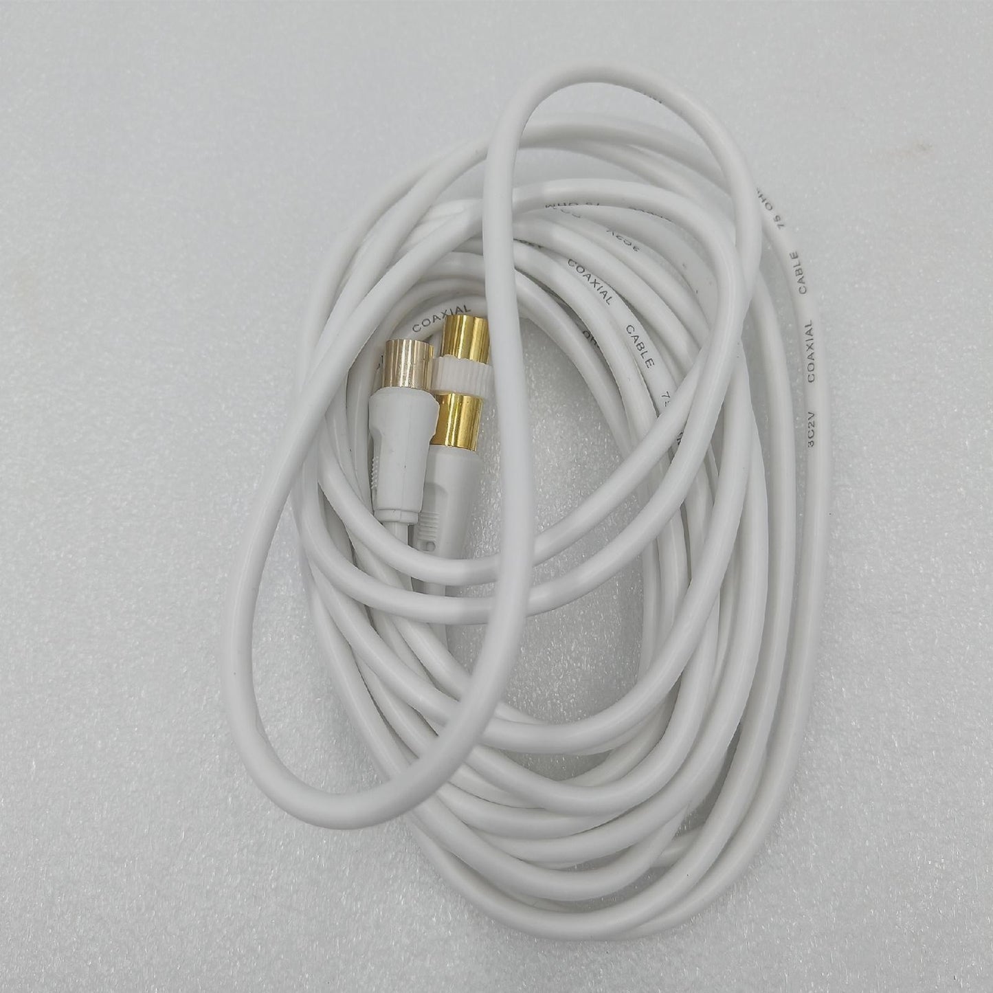 APM TV Kabel Verbindungskabel 408015 Koaxialkabel 5 Meter Anschluss Weiß