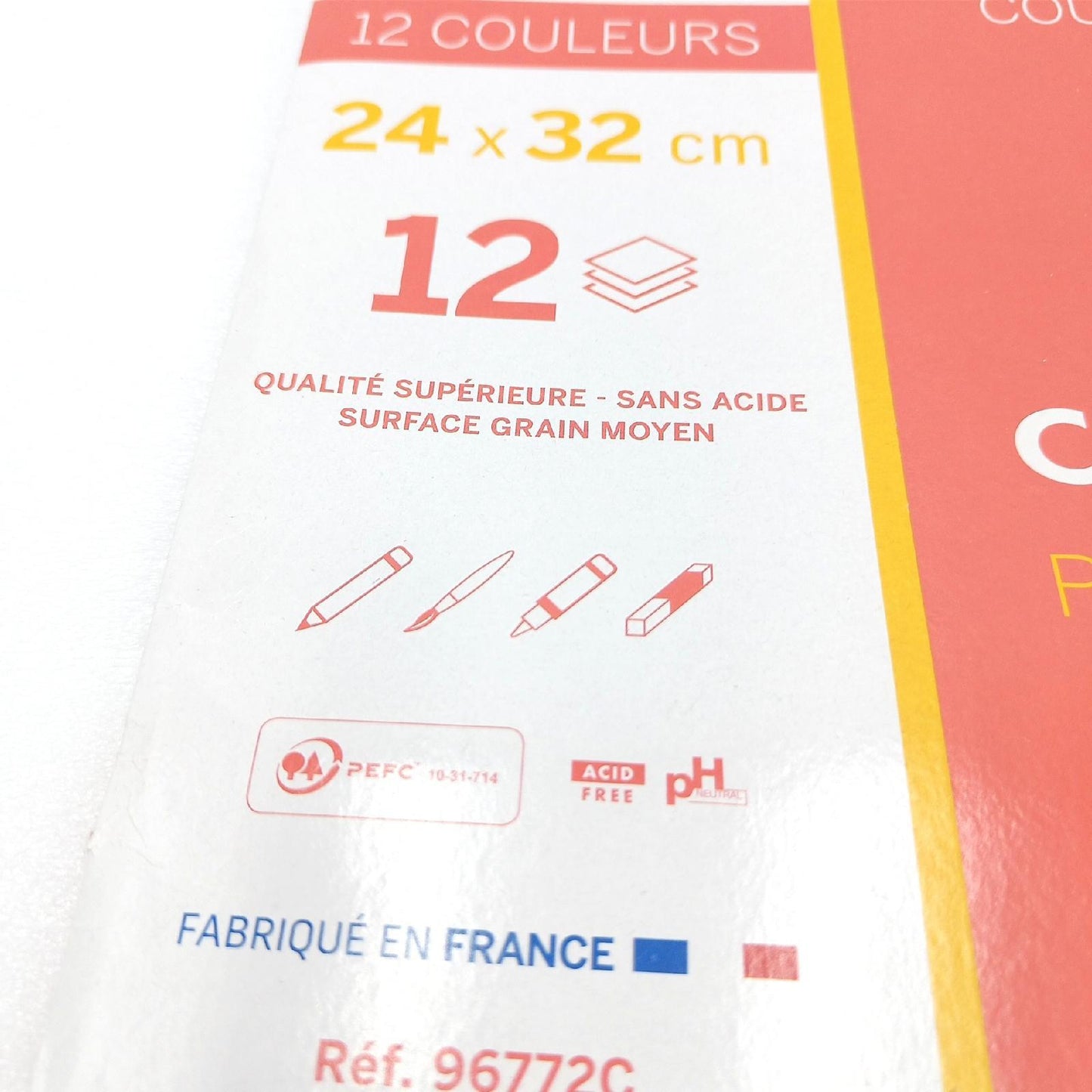 Clairefontaine Zeichenpapier Künstlerbedarf Etival Color 96772C Pastellfarben sortiert