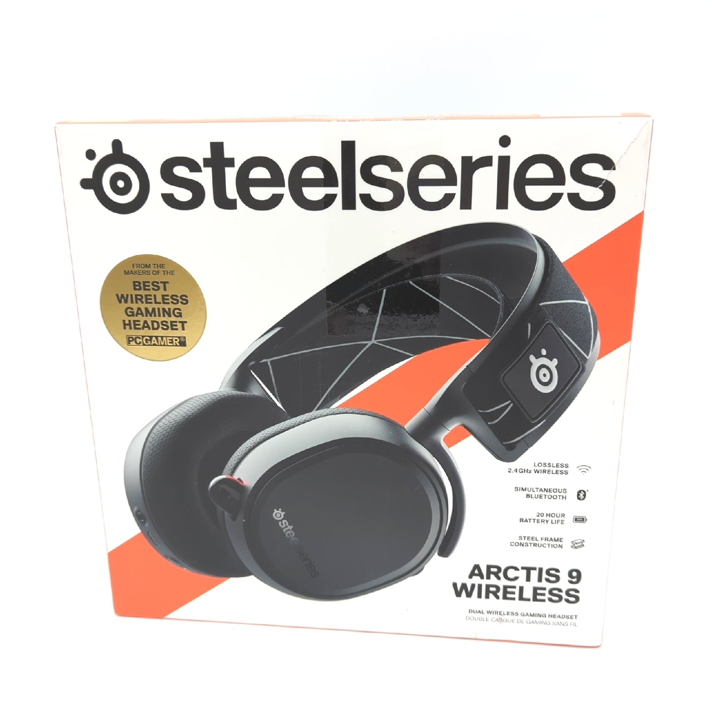 Arctis 9 Dualkabelloses Gaming-Headset Wireless Bluetooth 20 Stunden Akkulaufzeit Equip Playstation 5 Playstation 4 PC