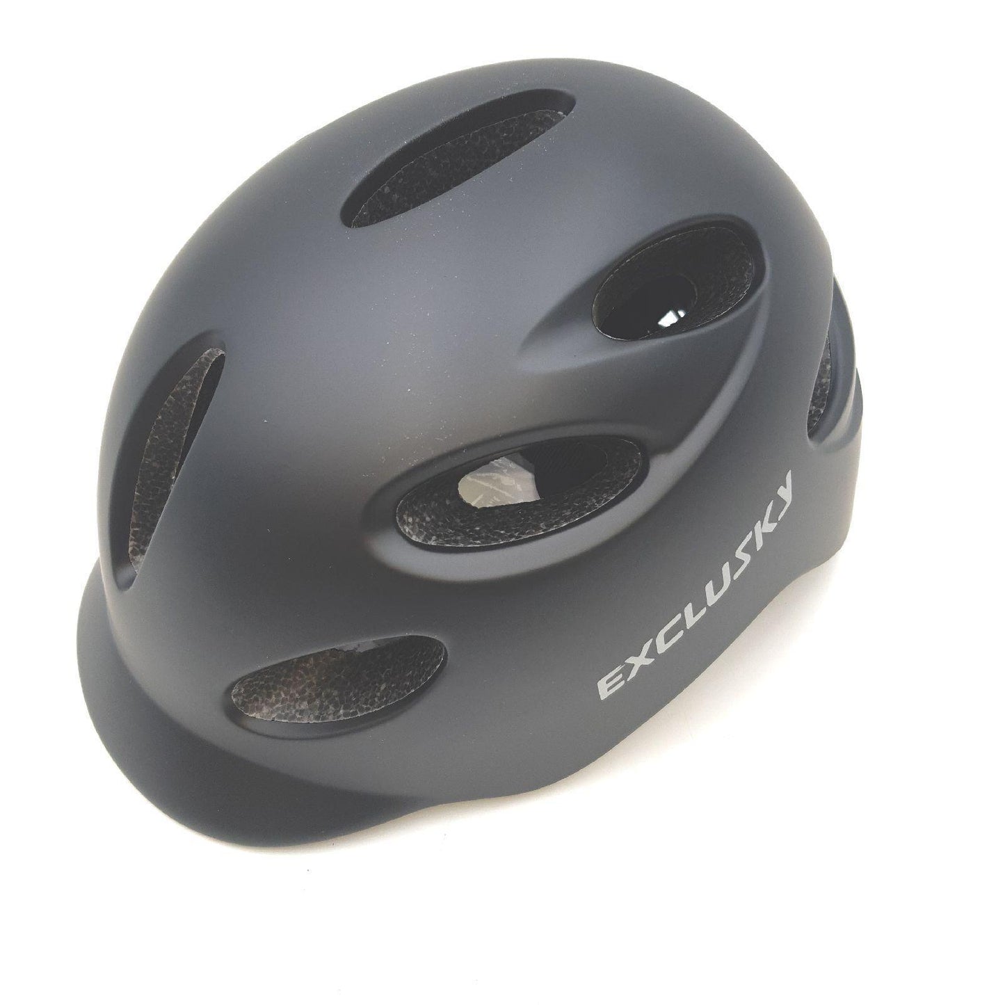 Exclusky Fahrradhelm Helm Fahrradzubehör Modell M L Urban Sicherheit Fahrradhelm Herren mit Licht Fahrrad
