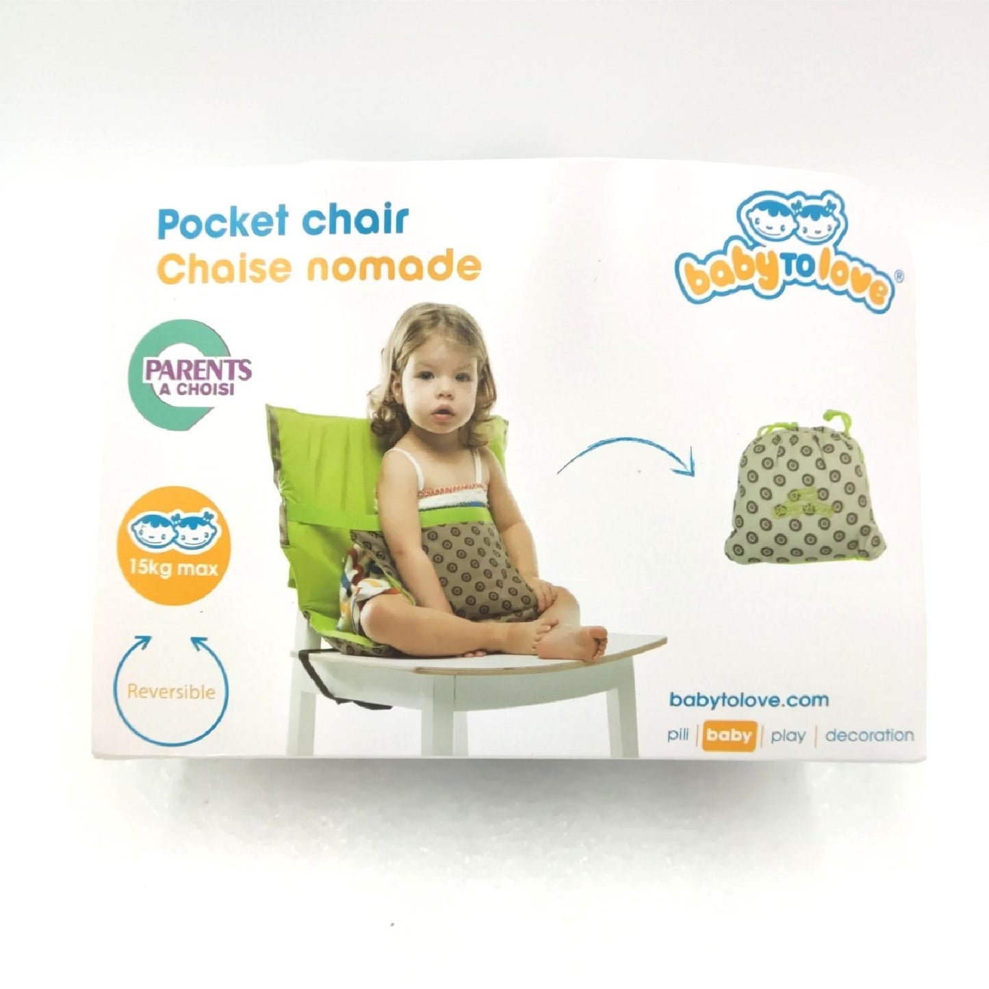 BabyToLove Taschensessel Kindermöbel rund rund komfortabel und weich Sitzgelegenheit
