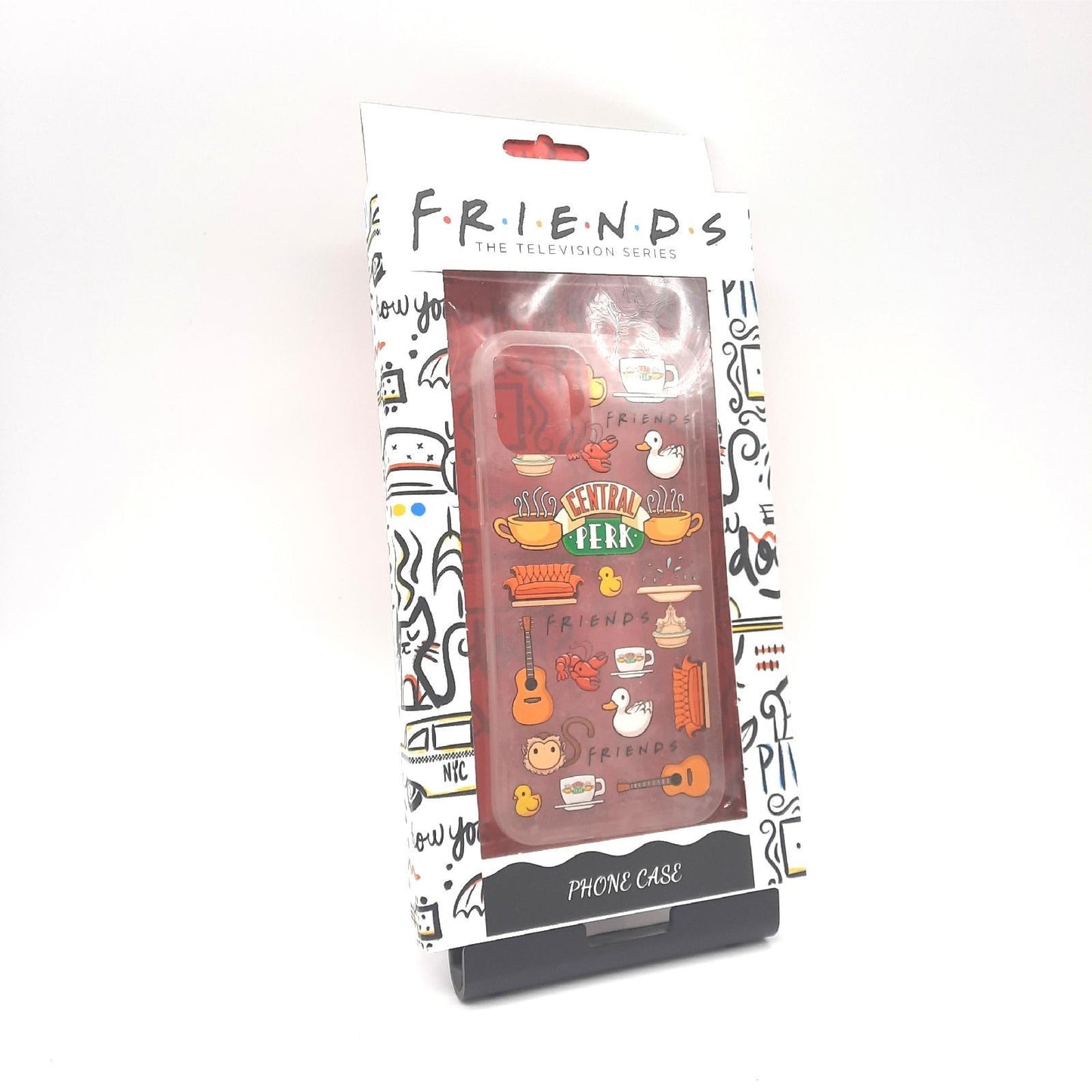 ERT GROUP Handyhülle Smartphone Zubehör Apple iPhone 12 12 PRO Friends Muster Transparent optimal