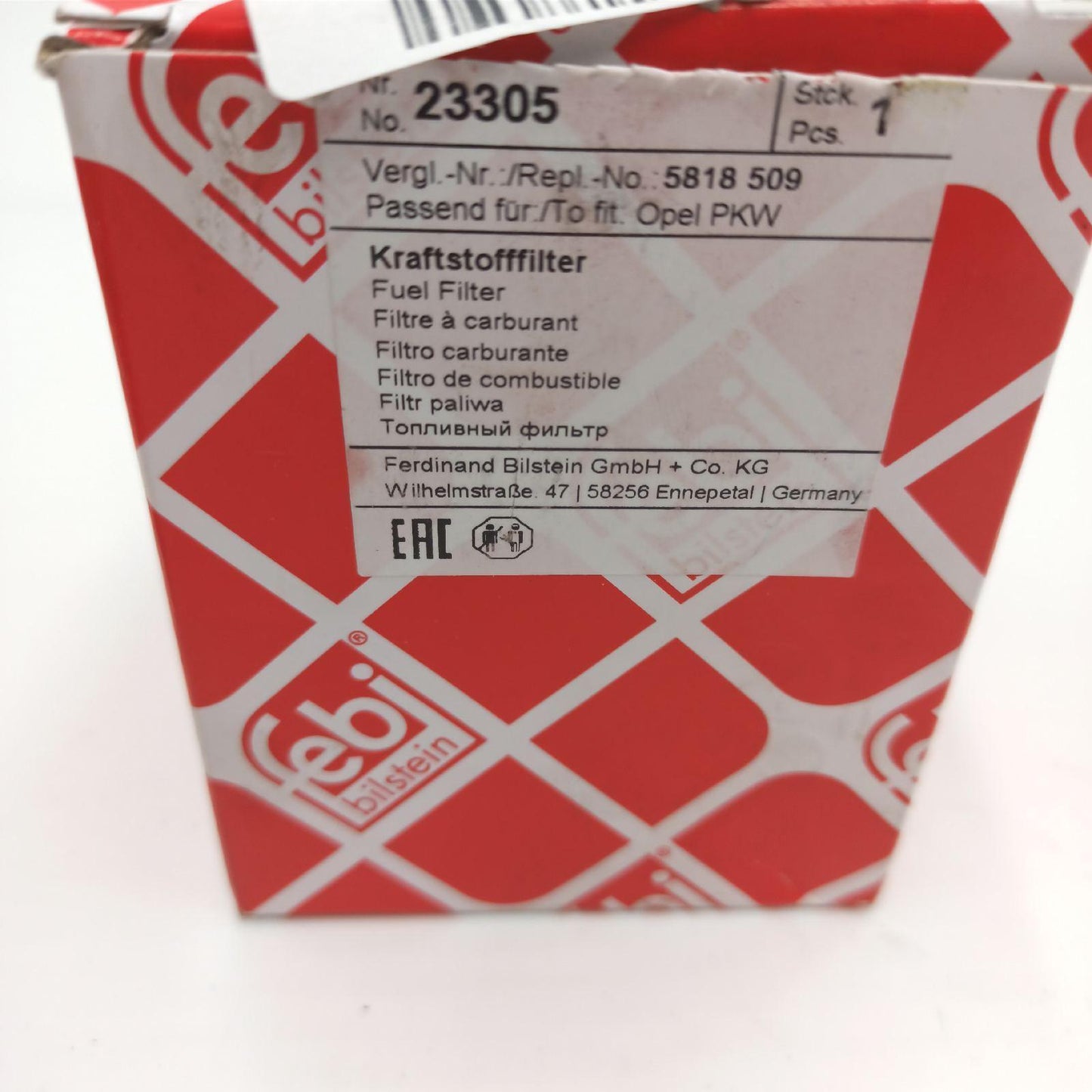 Febi Bilstein Kraftstofffilter Autoersatzteile 23305 Zubehör für sauberen Kraft