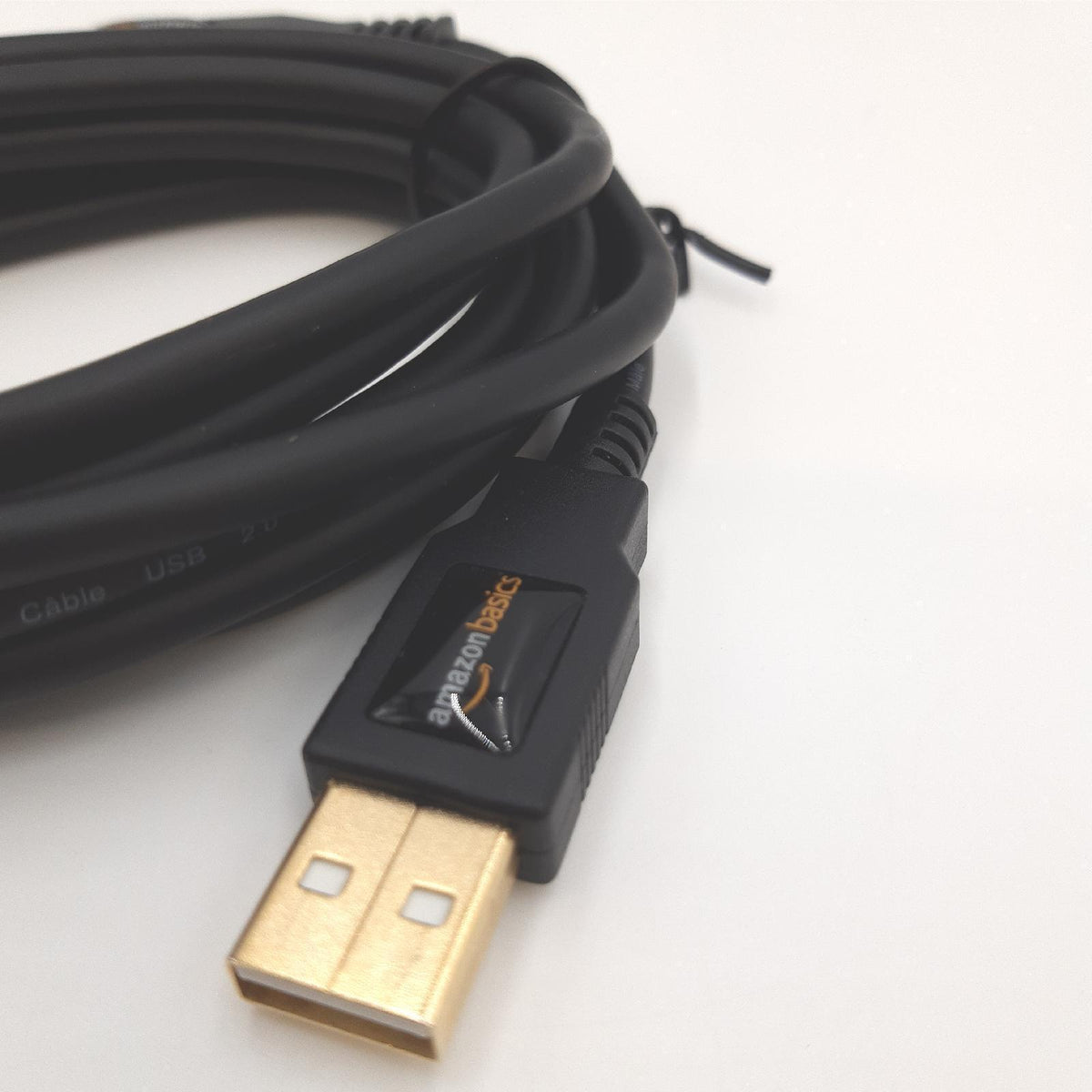 Amazon Basics USB 2 0 Kabel USB A Stecker auf USB B Stecker 18 m vergoldete Anschlüsse Drucker