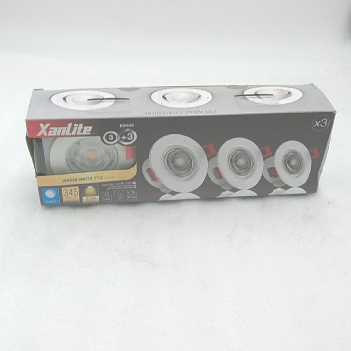 Xanlite Einbauleuchten 3er Pack helle Einbauleuchten Lot inkl Passion erhellen