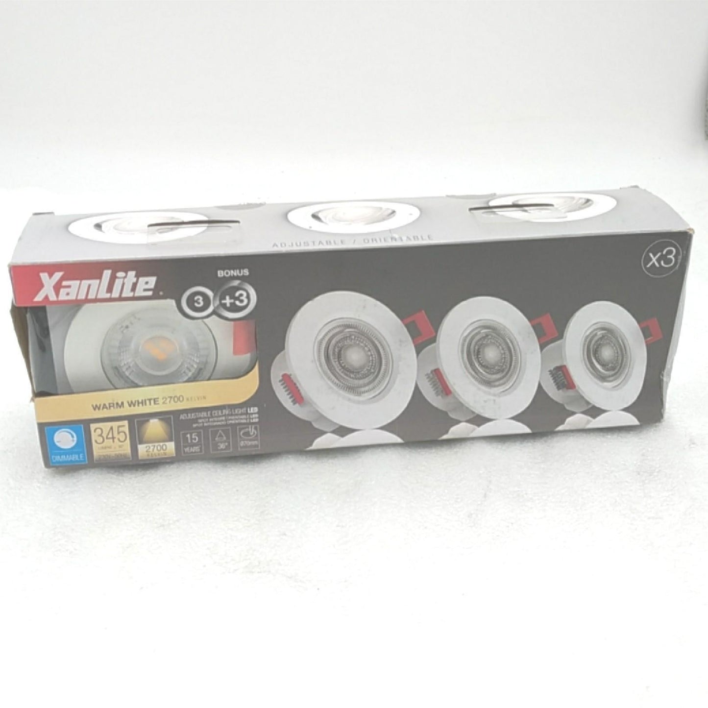 Xanlite Einbauleuchten 3er Pack helle Einbauleuchten Lot inkl Passion erhellen