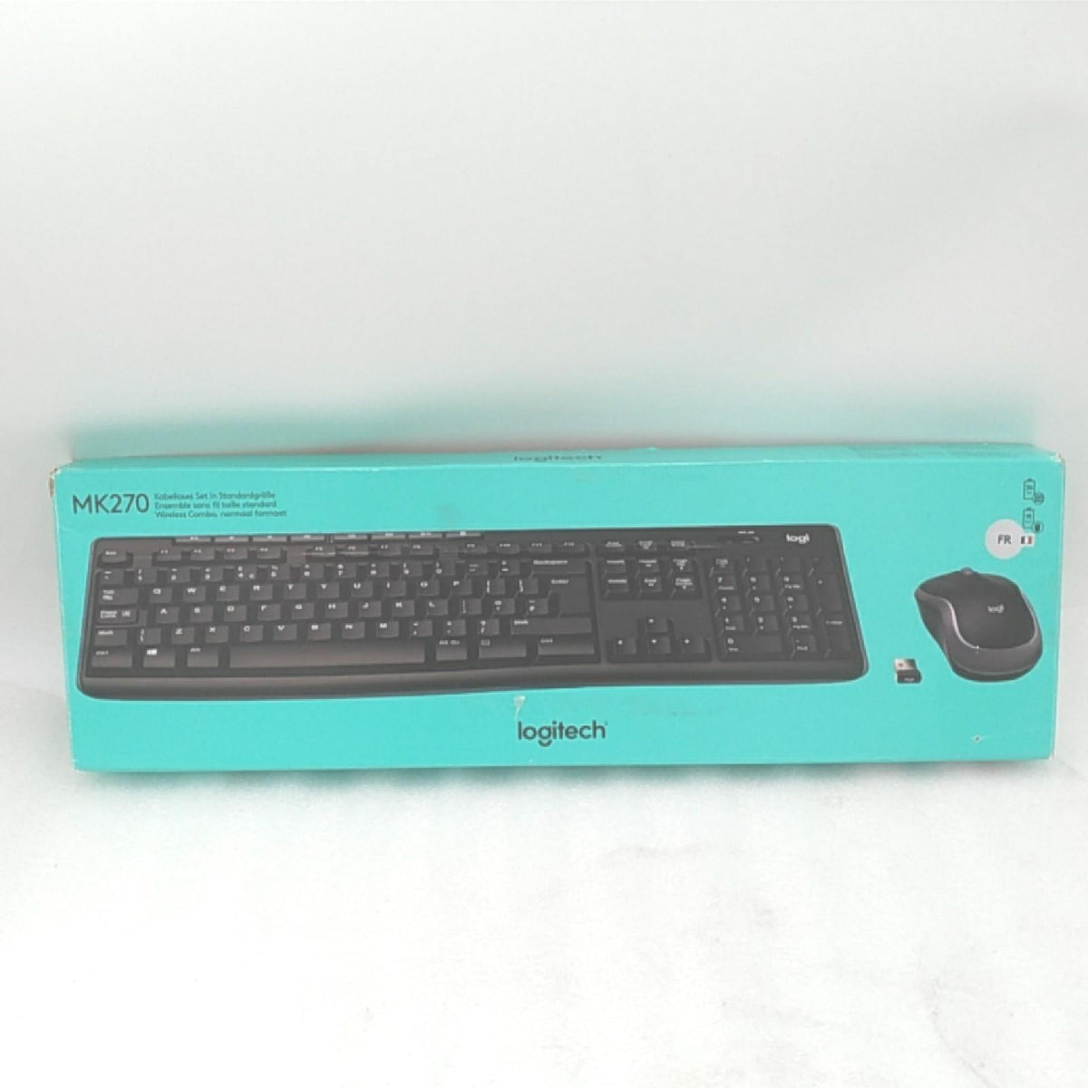Logitech MK270 Tastatur Maus Set Kabellos Komfortable Bedienung Windows Französisch