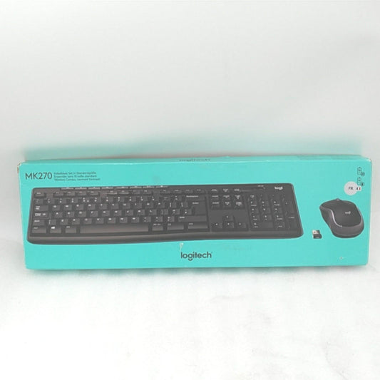 Logitech MK270 Tastatur Maus Set Kabellos Komfortable Bedienung Windows Französisch