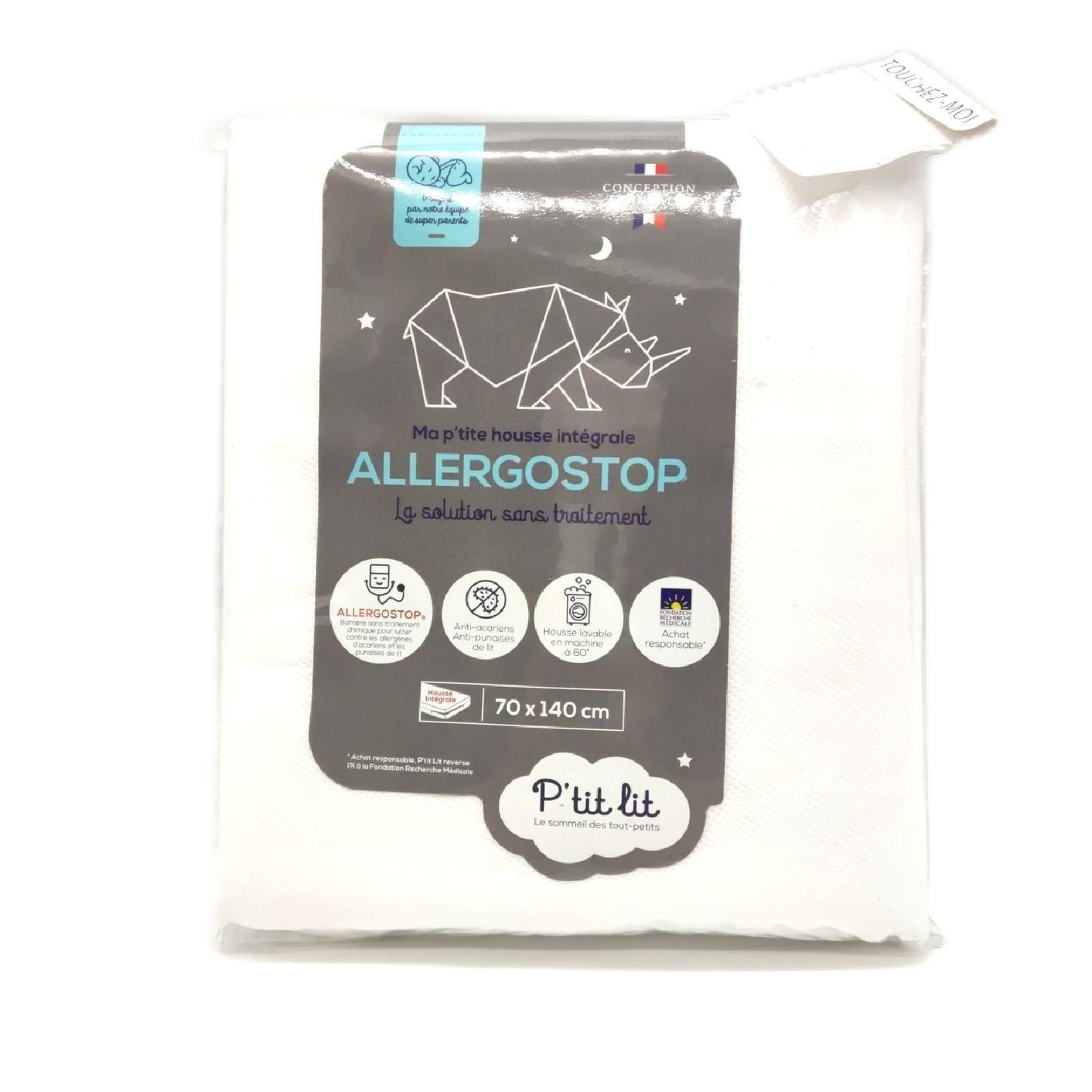 Ptit Lit Matratzenschoner Babyausstattung Schonbezug Allergostop 70 x