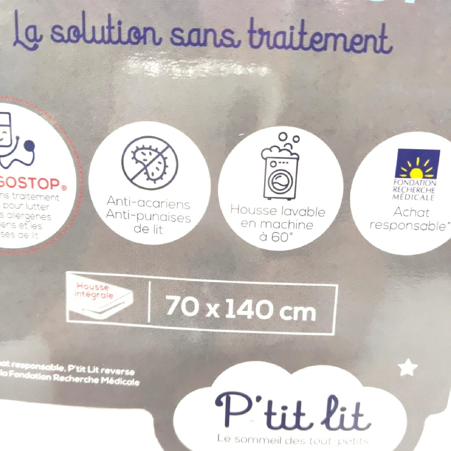 Ptit Lit Matratzenschoner Babyausstattung Schonbezug Allergostop 70 x