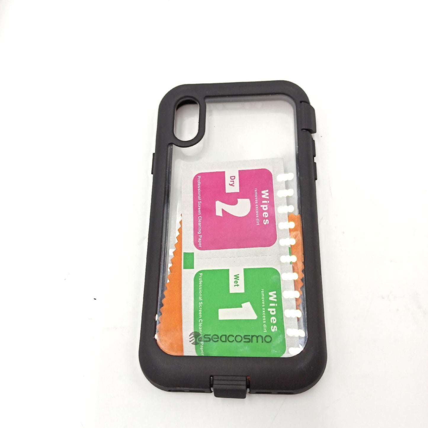 SEACOSMO iPhone Xs Schutzcover Full Schwarz Anti Schock Hülle Ersatz Display