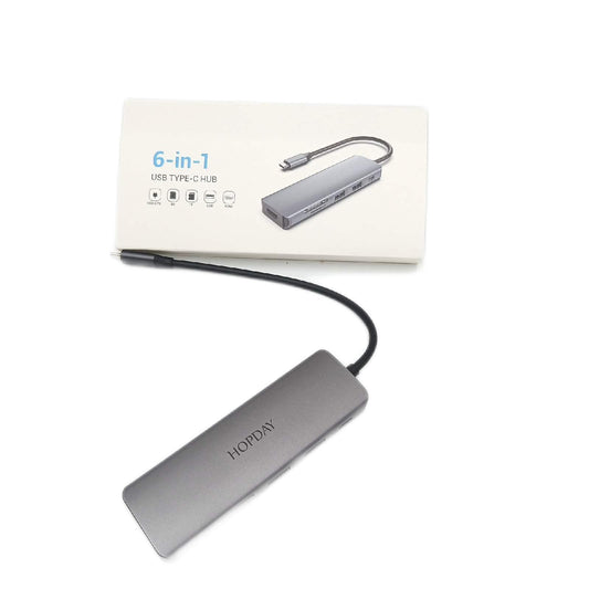 Hopday USB C Hub Adapter Zubehör MacBook Air M1 6 in 1 HDMI Erweiterung