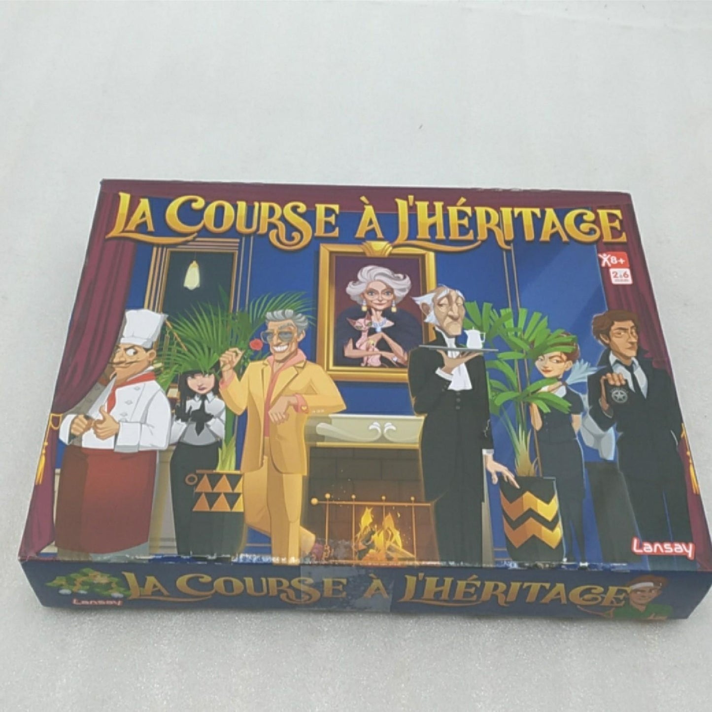 Lansay Gesellschaftsspiel Spielzeug La Course a l Heritage Strategie Spiel Spaß für Familie und Freunde
