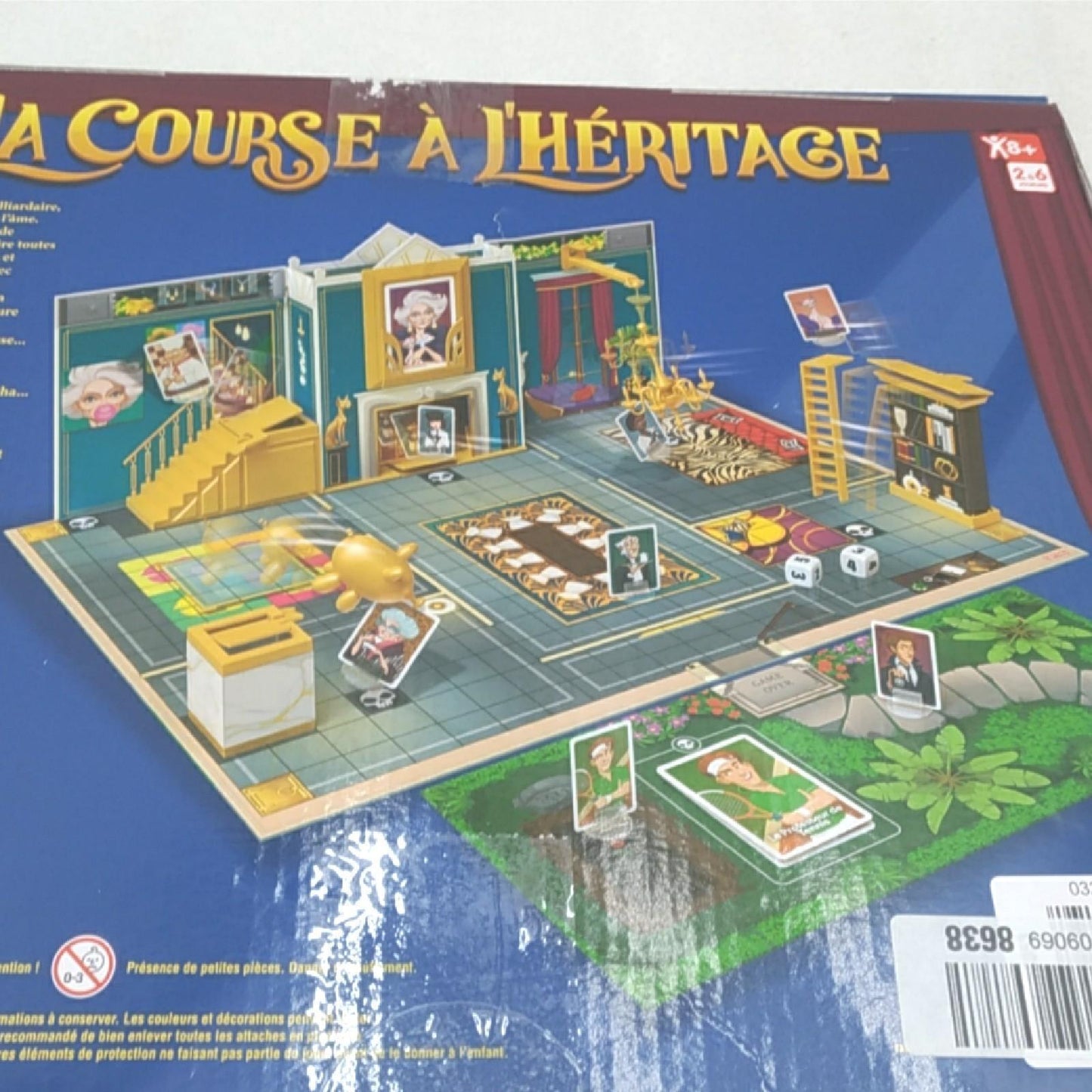 Lansay Gesellschaftsspiel Spielzeug La Course a l Heritage Strategie Spiel Spaß für Familie und Freunde