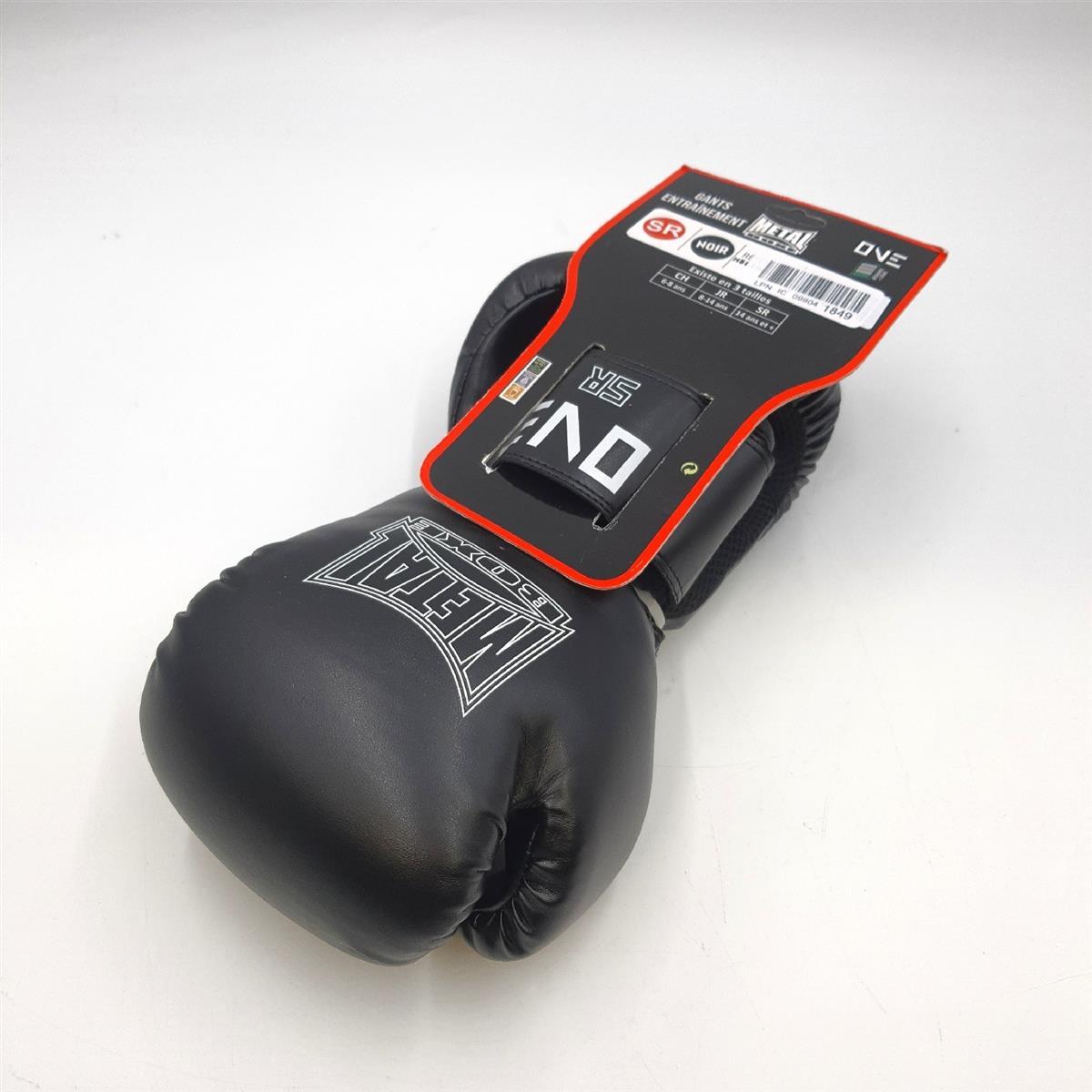 Metal Boxe Boxhandschuhe Sportausrüstung Mixte One Schwarz Senior Training Fitness
