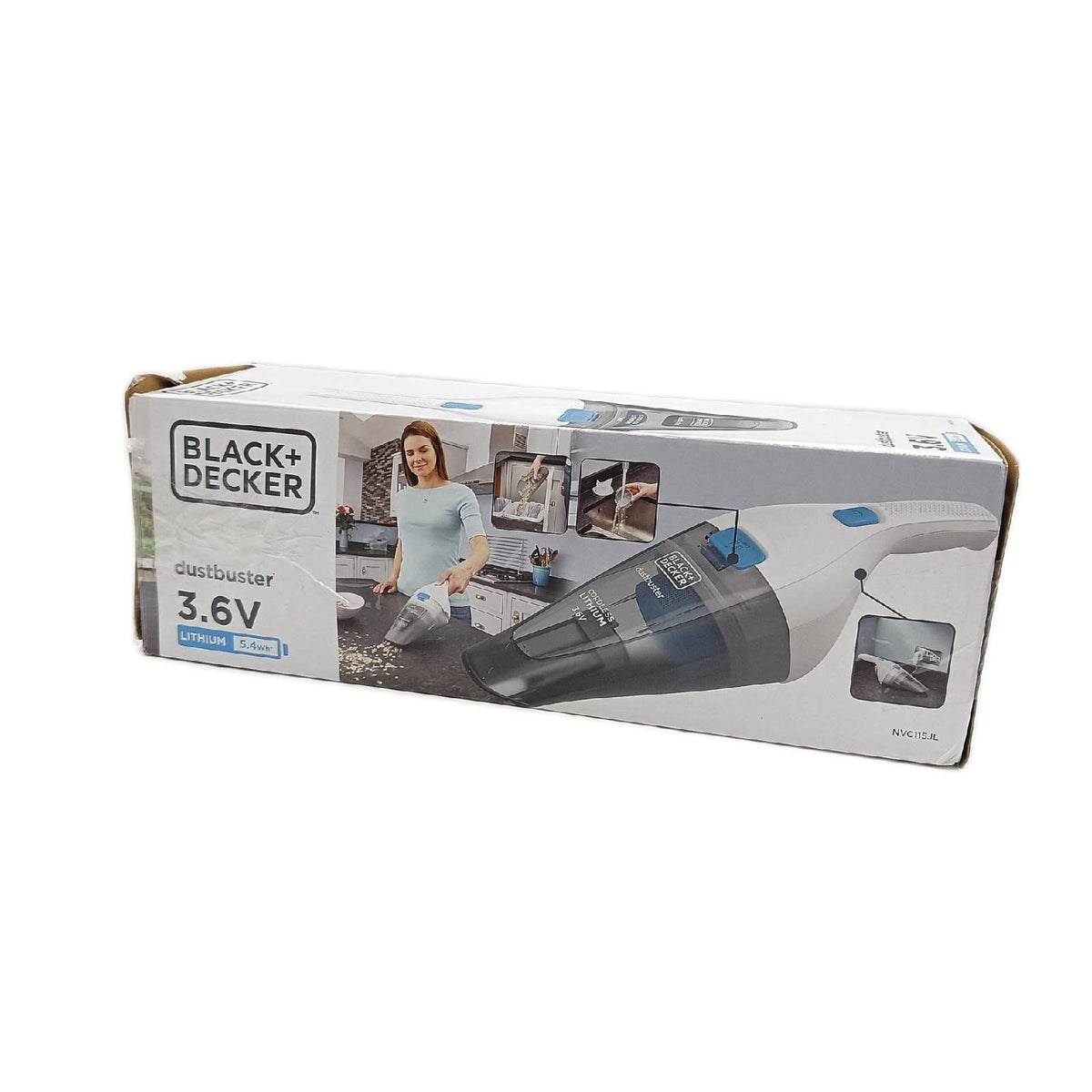 BLACK DECKER Staubsauger Haushalt NVC115JL QW Kabellos Leistungsstark Lithium