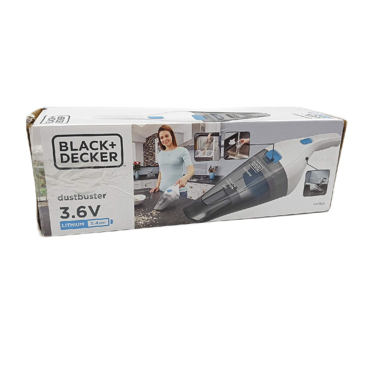 BLACK DECKER Staubsauger Haushalt NVC115JL QW Kabellos Leistungsstark Lithium