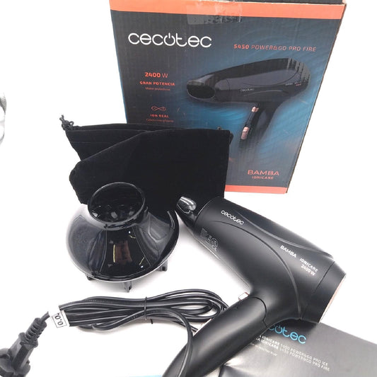 Cecotec Bamba Ionic Haartrockner IoniCare 5450 Power&Go Pro Fire 2400 W Turbo Volumenstyler