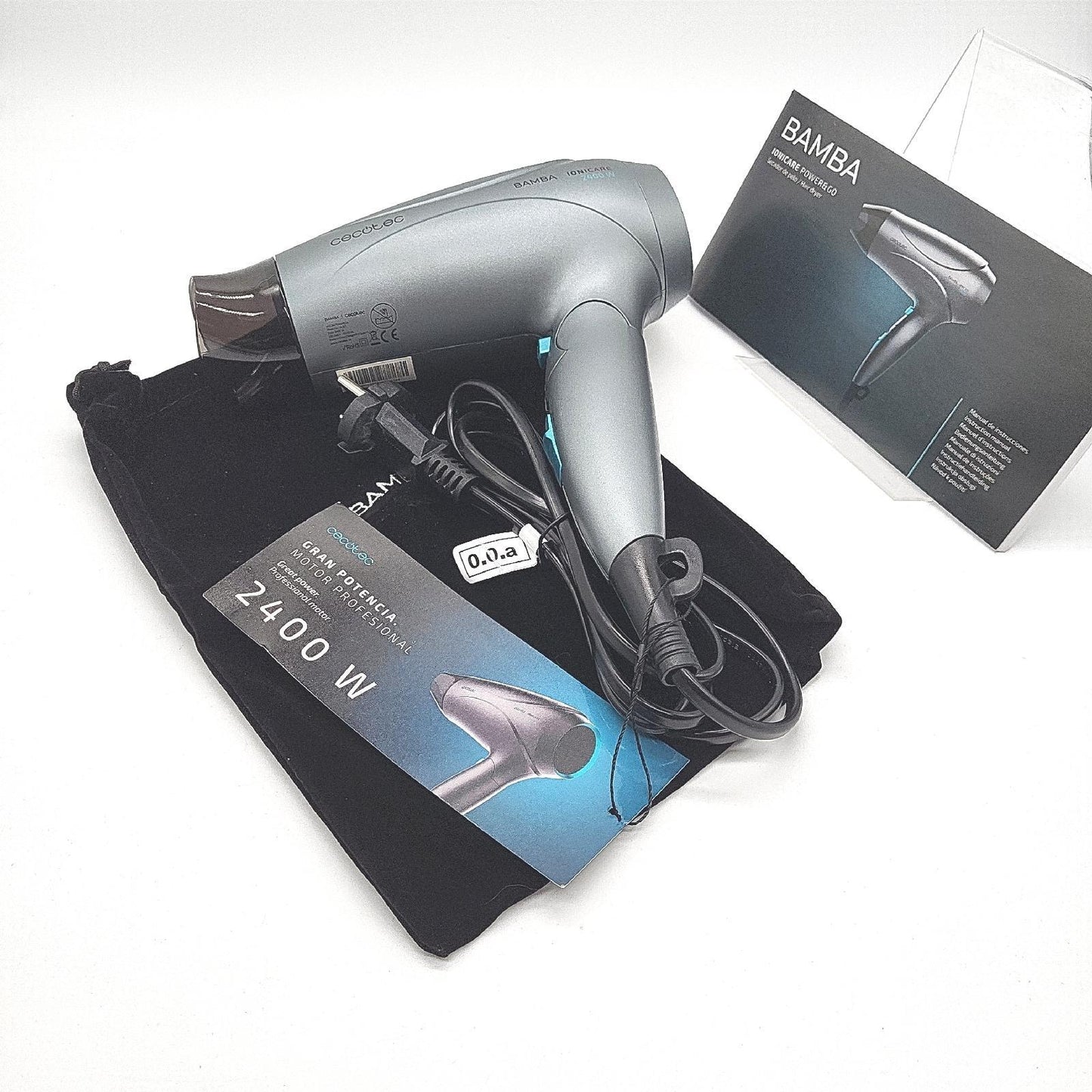 Cecotec IoniCare Power&Go Kompakt Haartrockner Leistung 2400 W DC Motor Hair