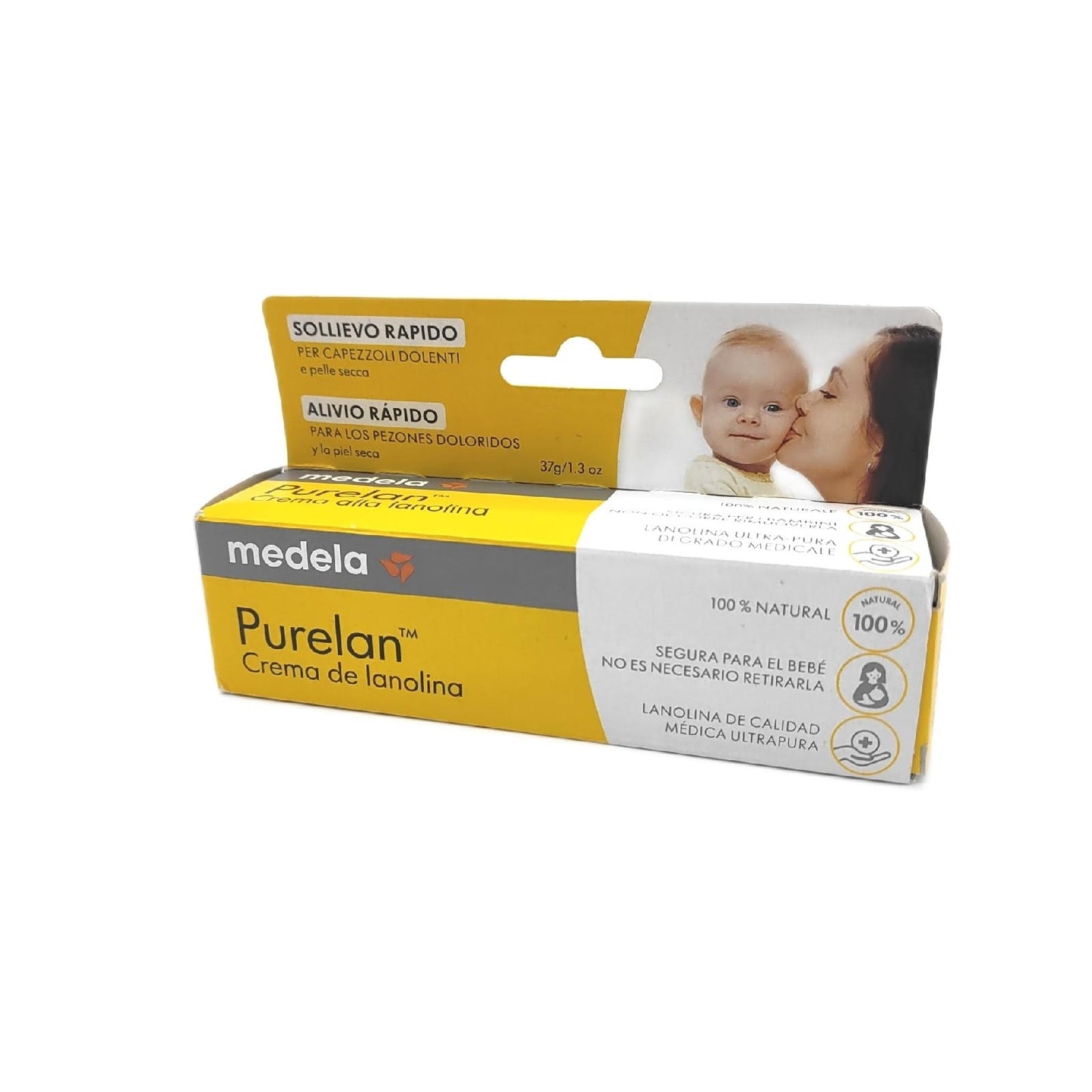 Medela Brustwarzencreme Körperpflege Pflege Purelan schnelle Linderung bei wunden Brustwarzen und trockener Haut 37g