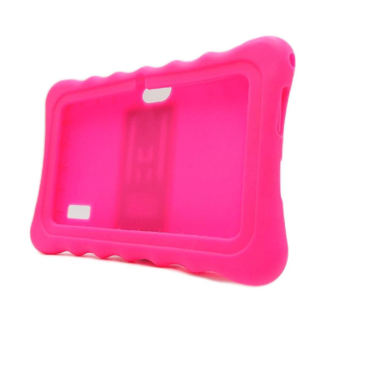 AKNICI 7 Zoll Stand Silikon Hülle für Haehne 7 Zoll/JEJA 7 Zoll/LAMZIEN 7 Zoll/Dragon Touch Y88X Pro/G-Anica Tablette 7 Zoll/Yuntab 7 Zoll Q88/JINYJIA 7 Zoll/ZONKO 7 Zoll Tasche Schutzhülle  Rosenrot