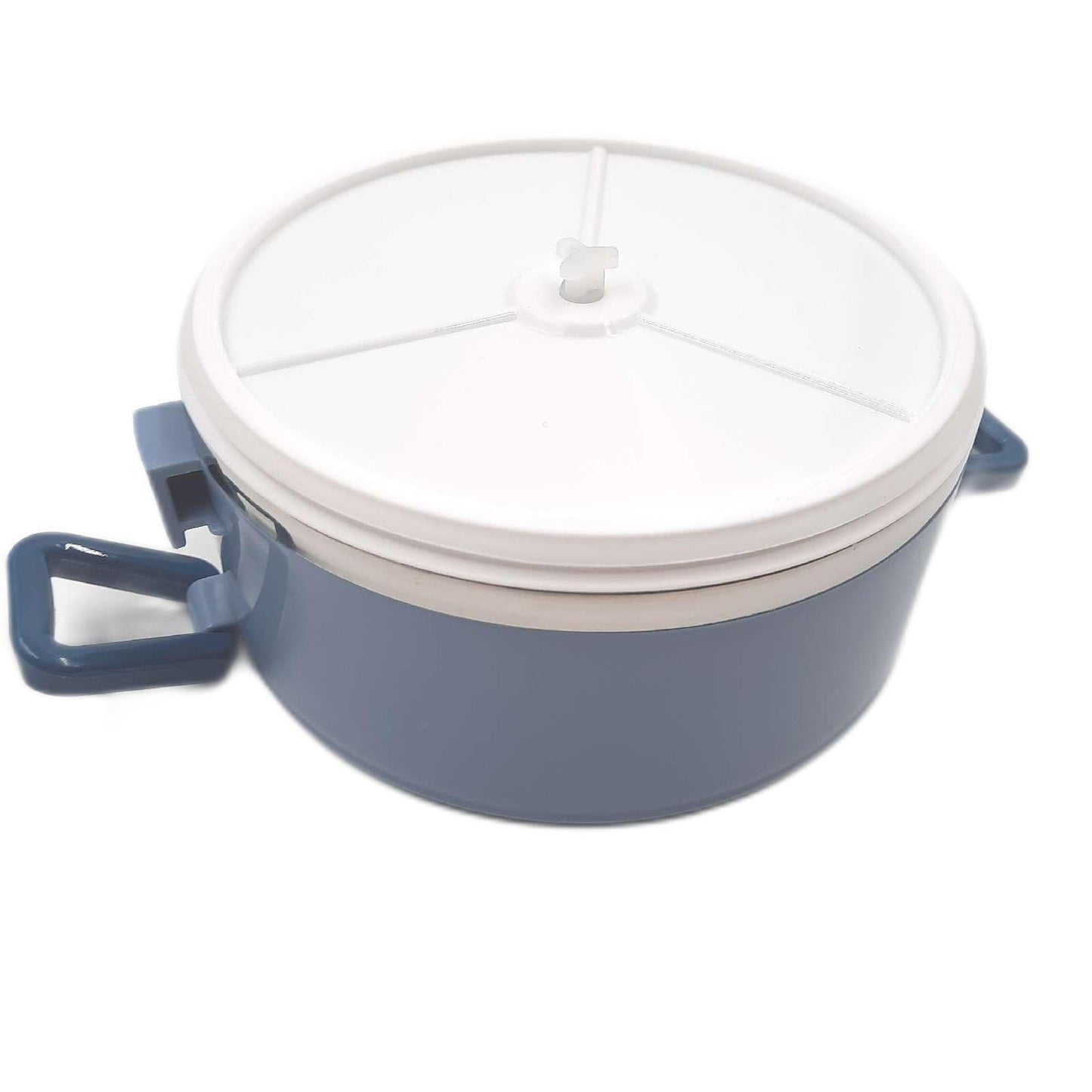Sanqiahome Lunchbox Mehrwegbehälter Haushalt Edelstahl Auslaufsicher Stapelbar Blau