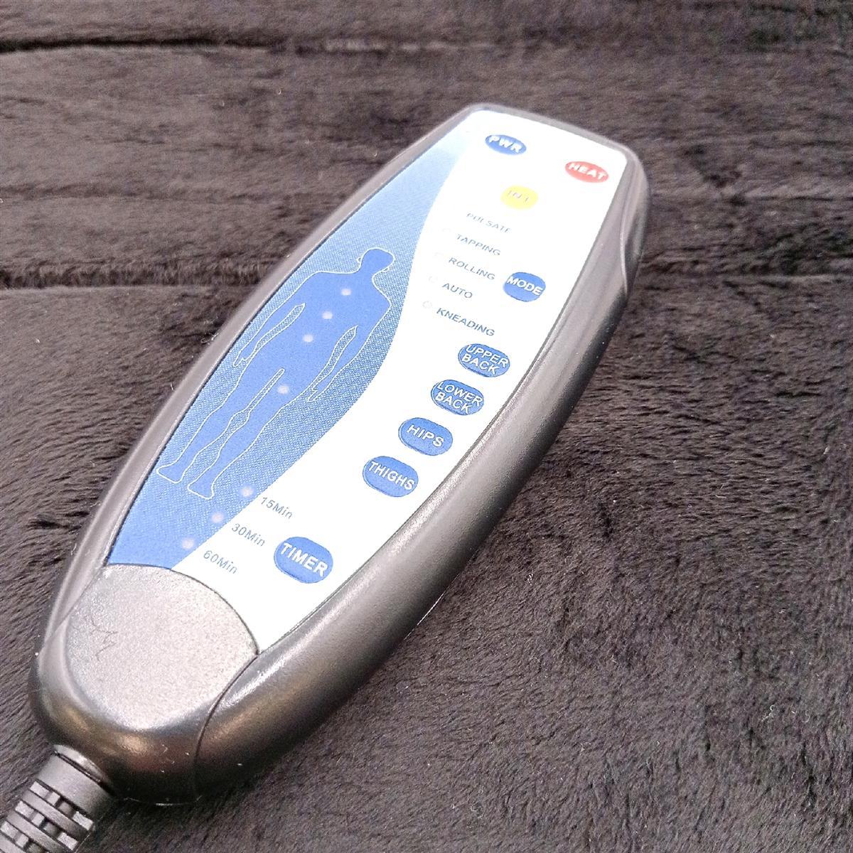 Snailax VC-262M Massagesitzauflage Rücken Nacken Wärme Vibration Schwarz