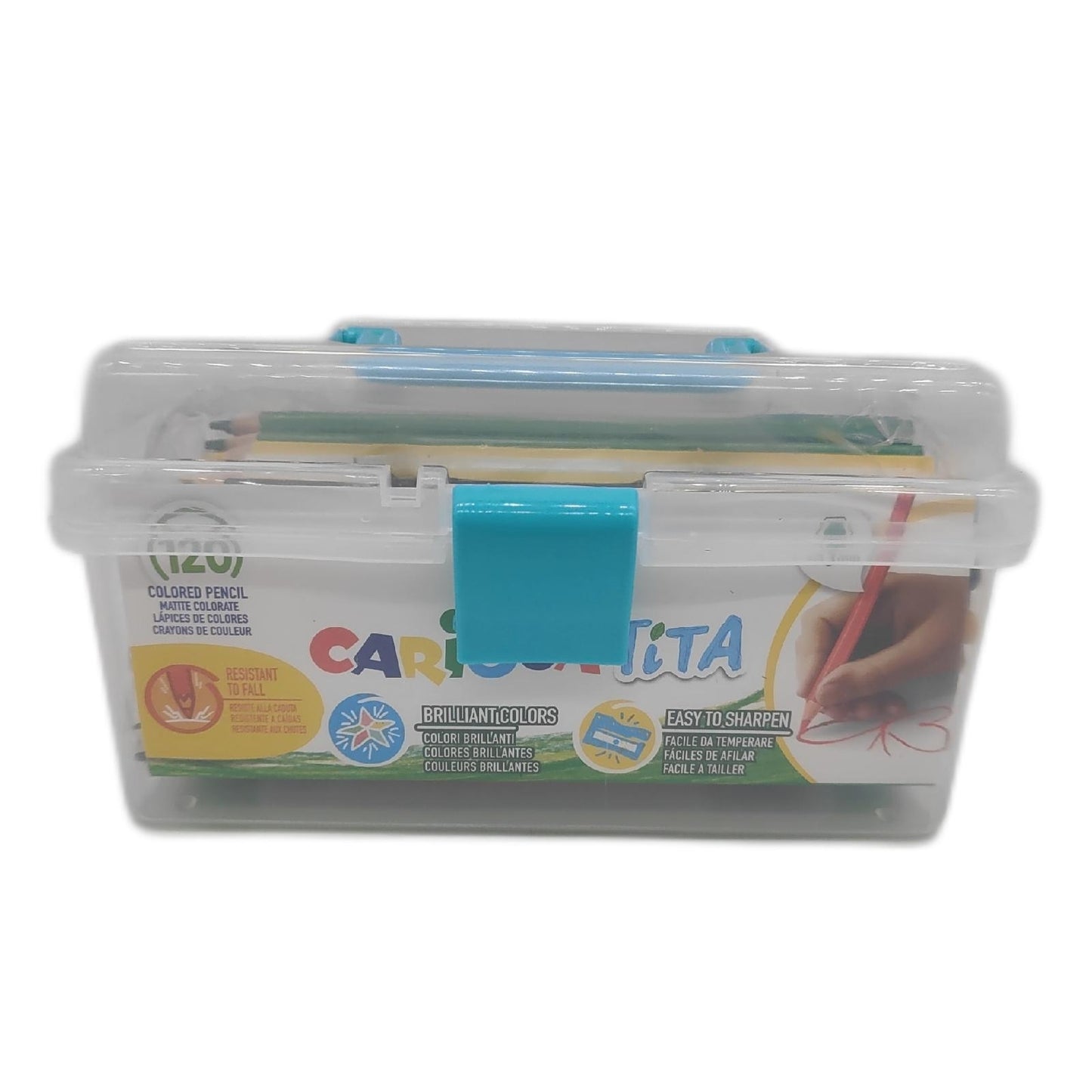 Carioca TITA Buntstifte und Zeichenmappe Tragbarer Stiftekasten