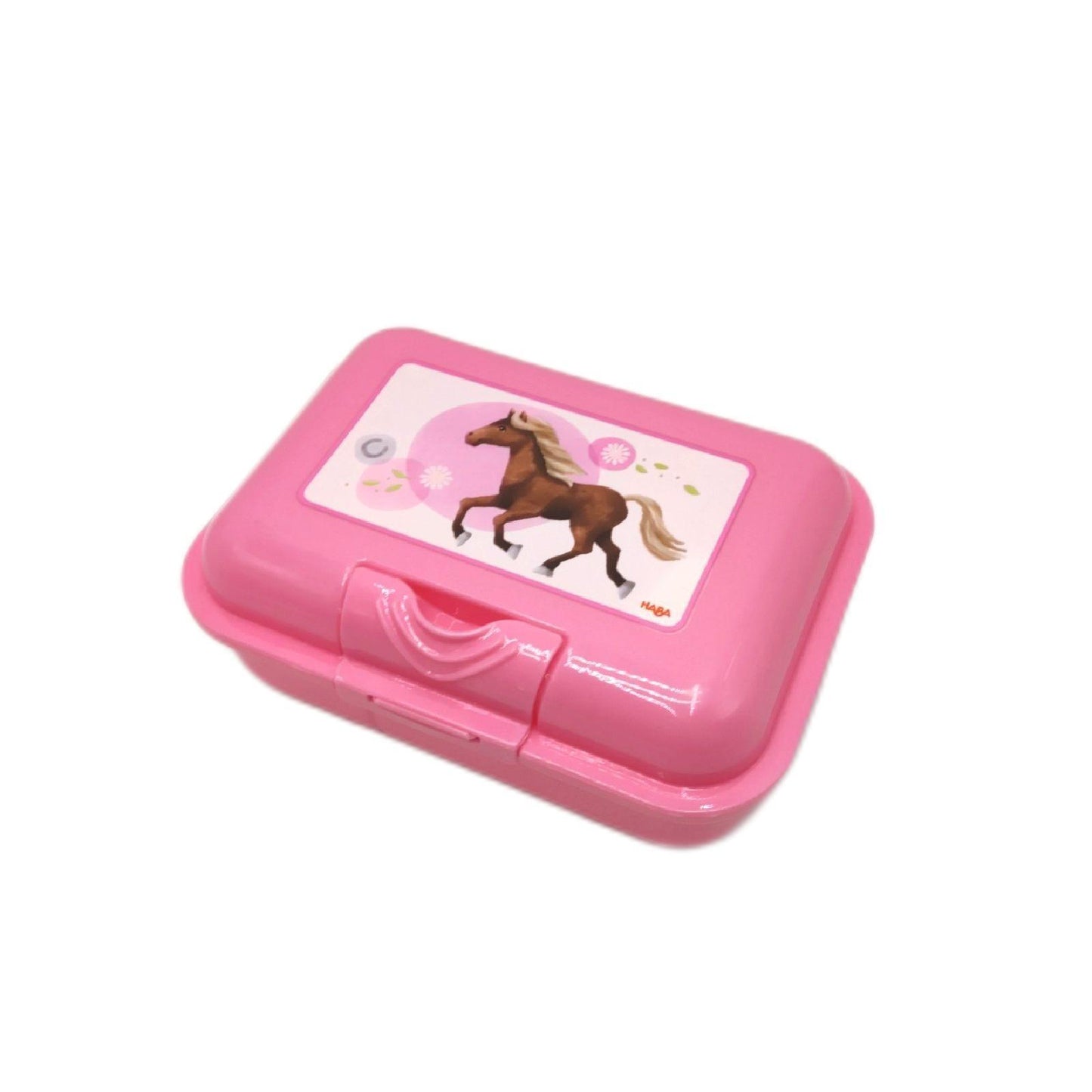 HABA Brotdose Vesperdose Schulzubehör 305704 Pferde Motiv für Kinder Lunch