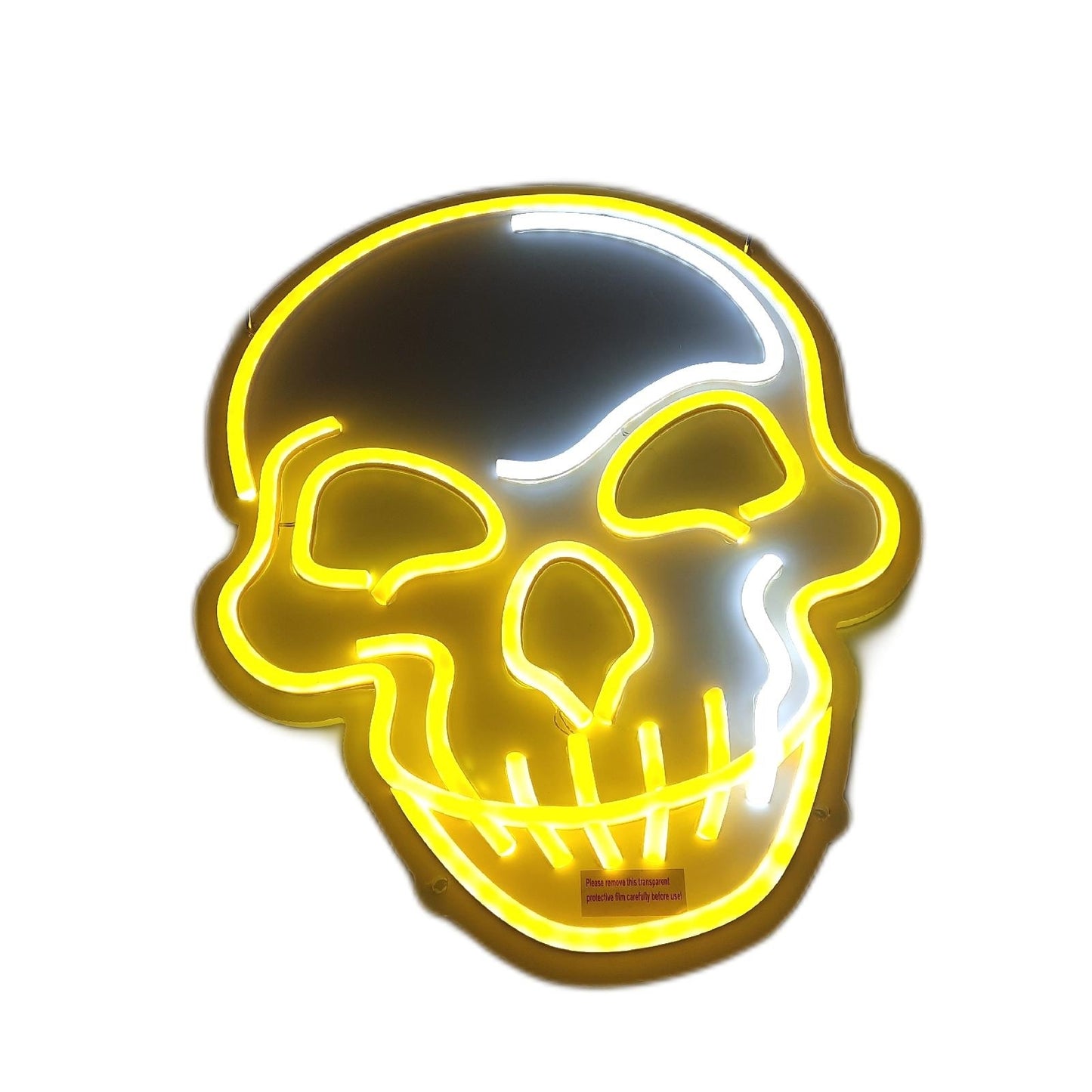 Eufrozy LED Beleuchtung Neon Schild Wand Schädel Skull 10 Stufen Einstellbar Design