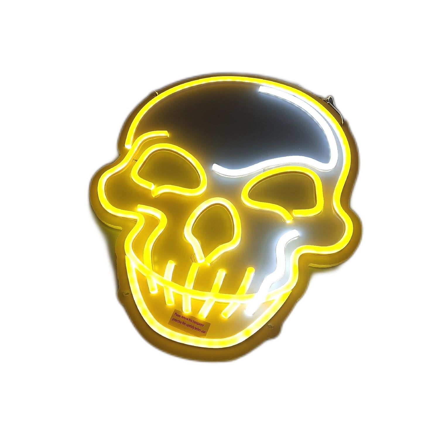 Eufrozy LED Beleuchtung Neon Schild Wand Schädel Skull 10 Stufen Einstellbar Design