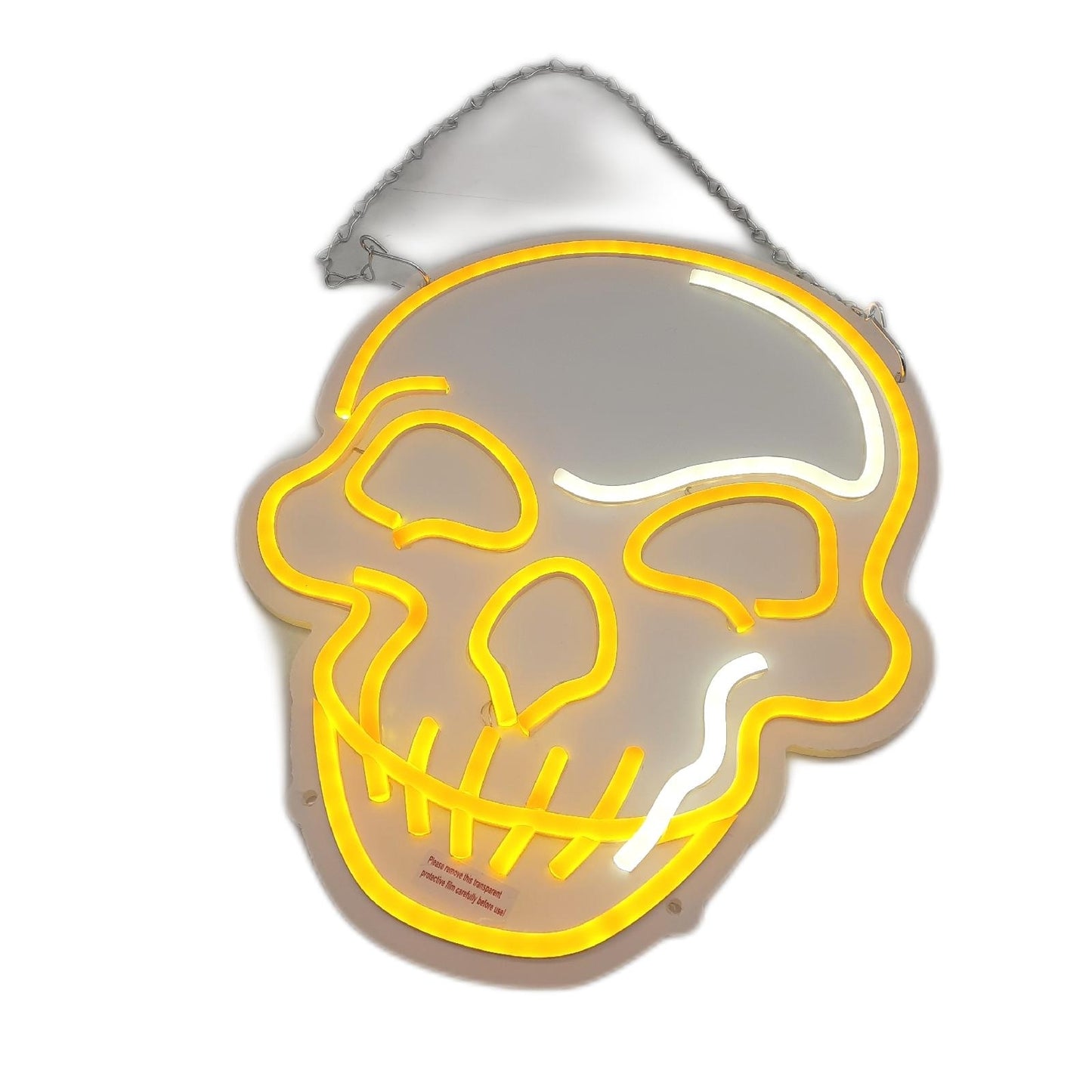 Eufrozy LED Beleuchtung Neon Schild Wand Schädel Skull 10 Stufen Einstellbar Design