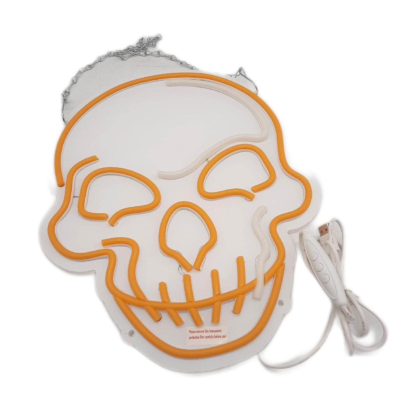 Eufrozy LED Beleuchtung Neon Schild Wand Schädel Skull 10 Stufen Einstellbar Design