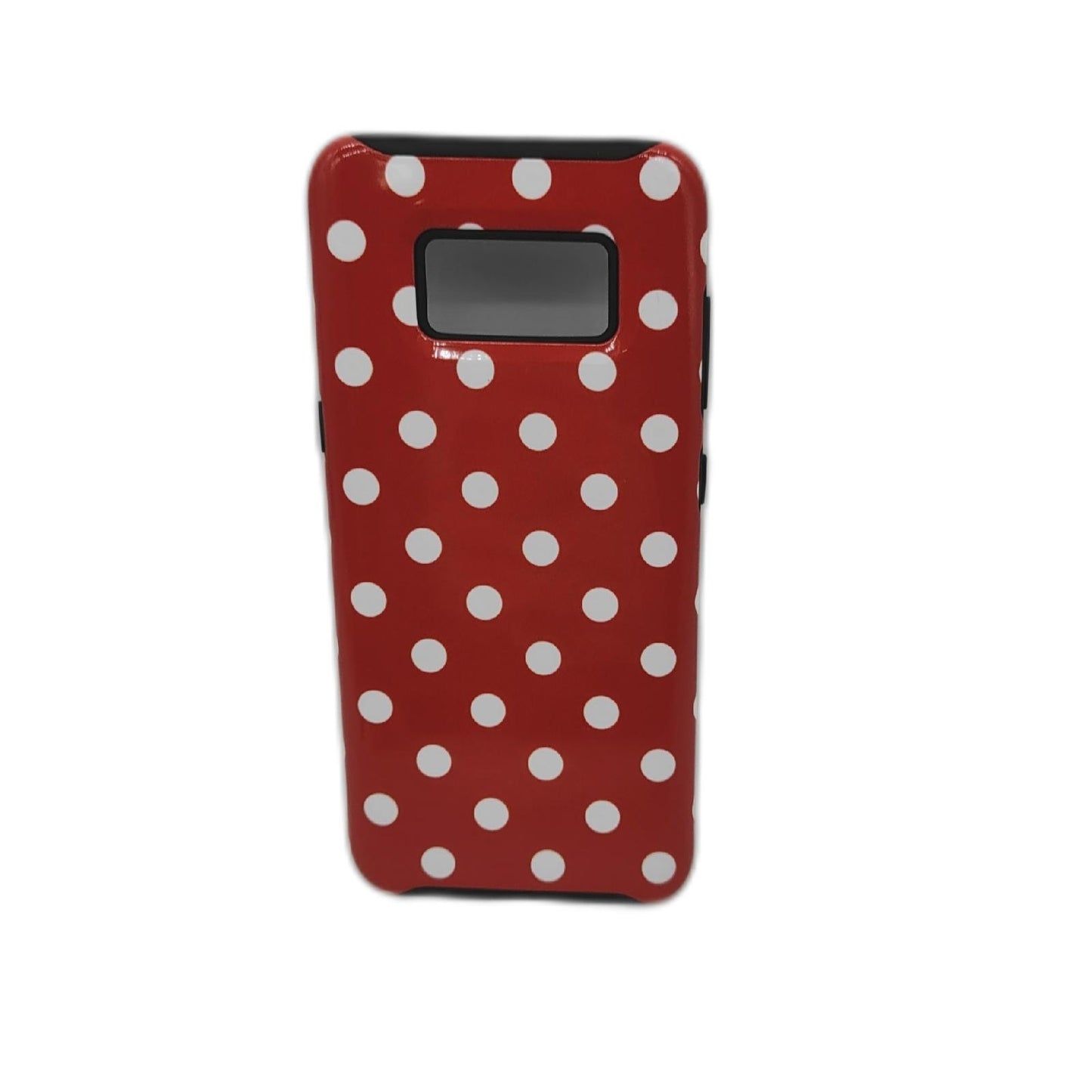 Samsung Handyhülle Galaxy S8 Zubehör Schutzhülle Case Wireless Weiß Rot Muster Design