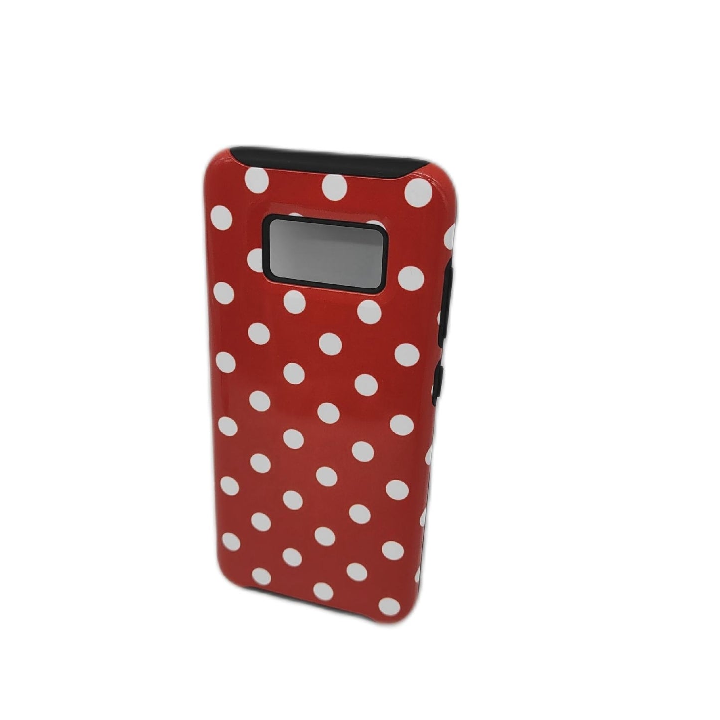 Samsung Handyhülle Galaxy S8 Zubehör Schutzhülle Case Wireless Weiß Rot Muster Design