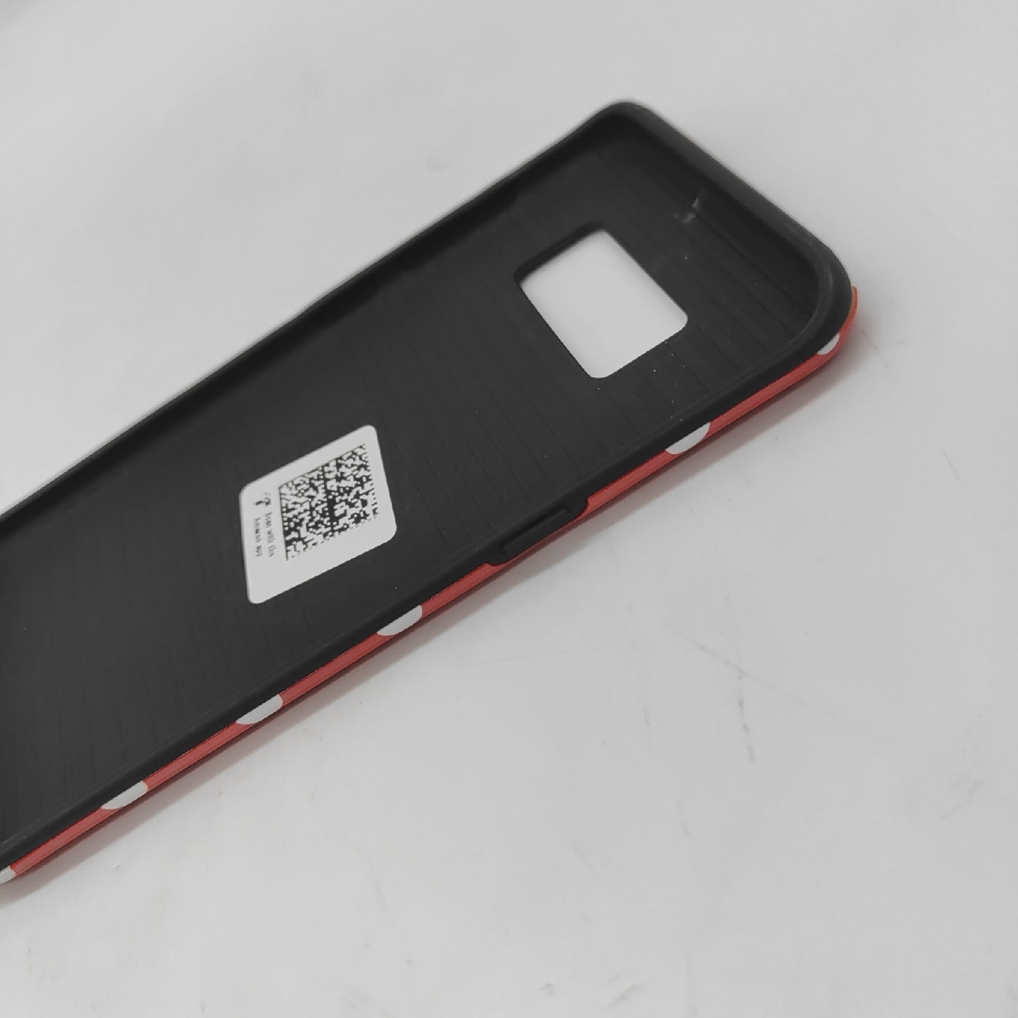 Samsung Handyhülle Galaxy S8 Zubehör Schutzhülle Case Wireless Weiß Rot Muster Design