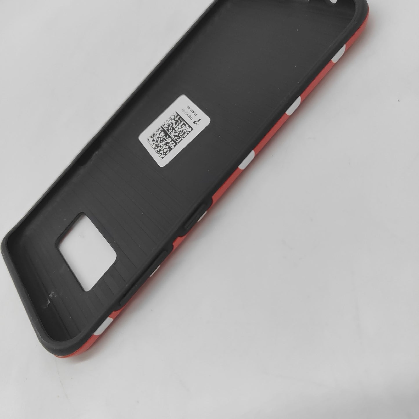 Samsung Handyhülle Galaxy S8 Zubehör Schutzhülle Case Wireless Weiß Rot Muster Design