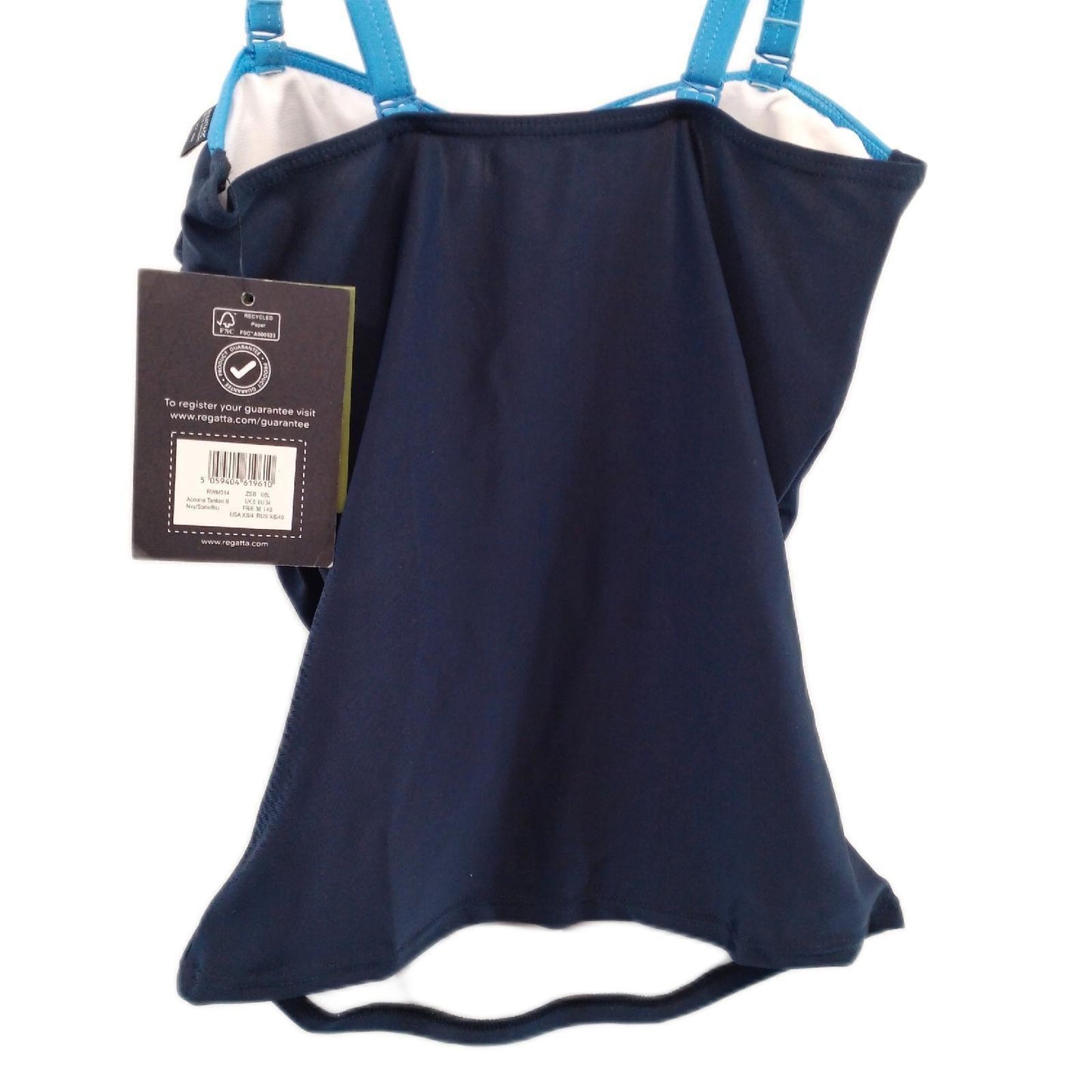 Regatta Aceana Tankini Ii Einteiliger Badeanzug, Marineblau/Sonic Blue, 38 DE