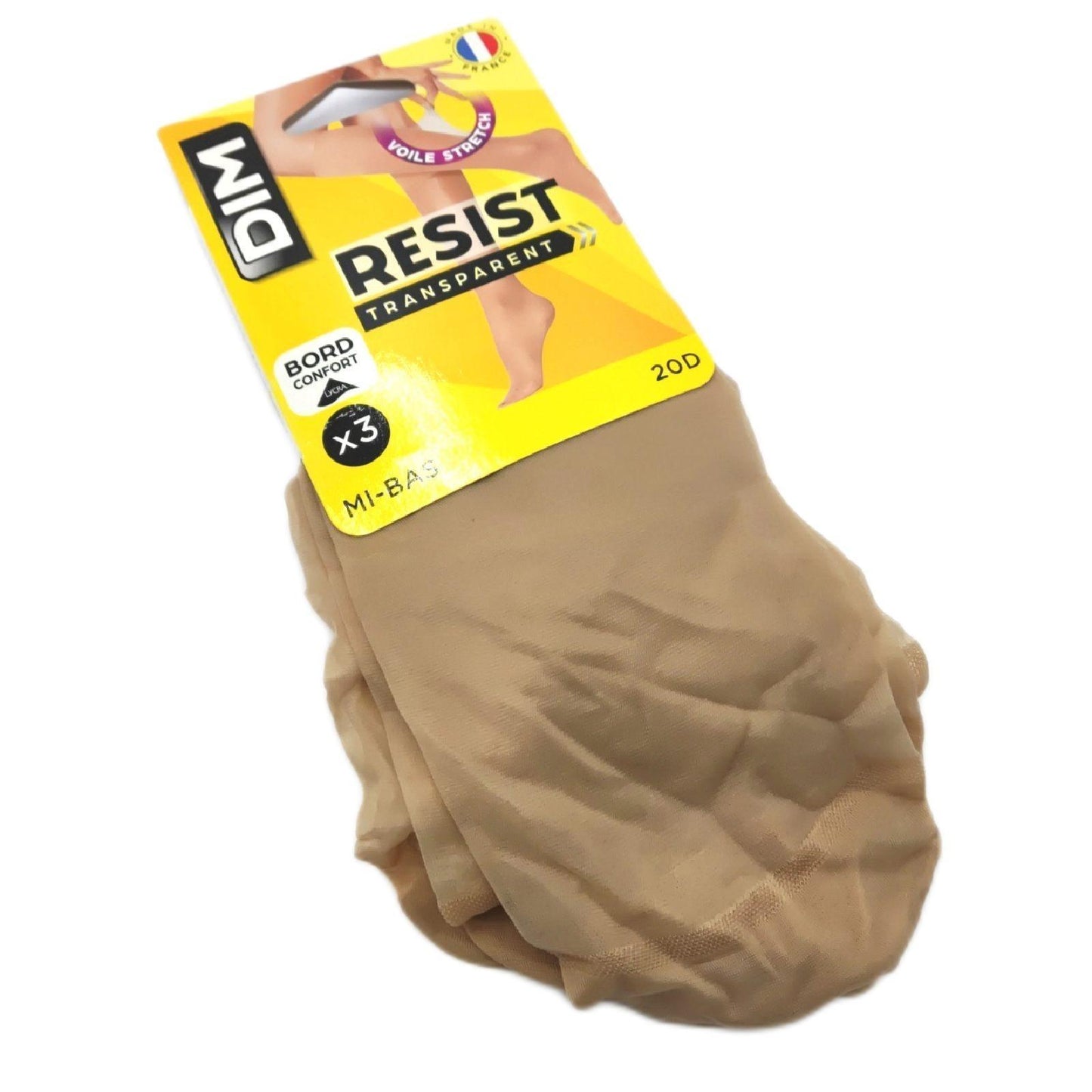 DIM Damen Kniestrümpfe Strumpfwaren Beauty Resist Transparent 6 Stück Komfort