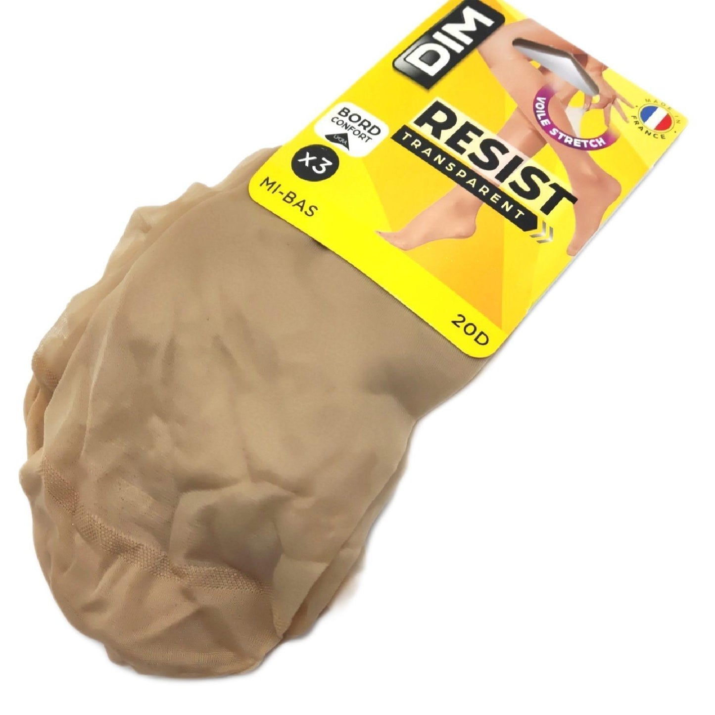 DIM Damen Kniestrümpfe Strumpfwaren Beauty Resist Transparent 6 Stück Komfort