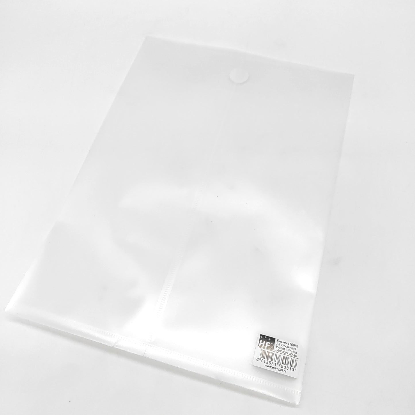 Europel Dokumententaschen Bürobedarf A4 Hochformat 179061 Aufbewahrung Organizer mit Klettverschluss Weiß