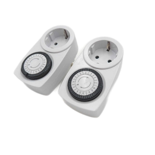 Zenitech Zeitschaltuhr Steckdose Mini Timer Täglich Kindersicherung Schalter