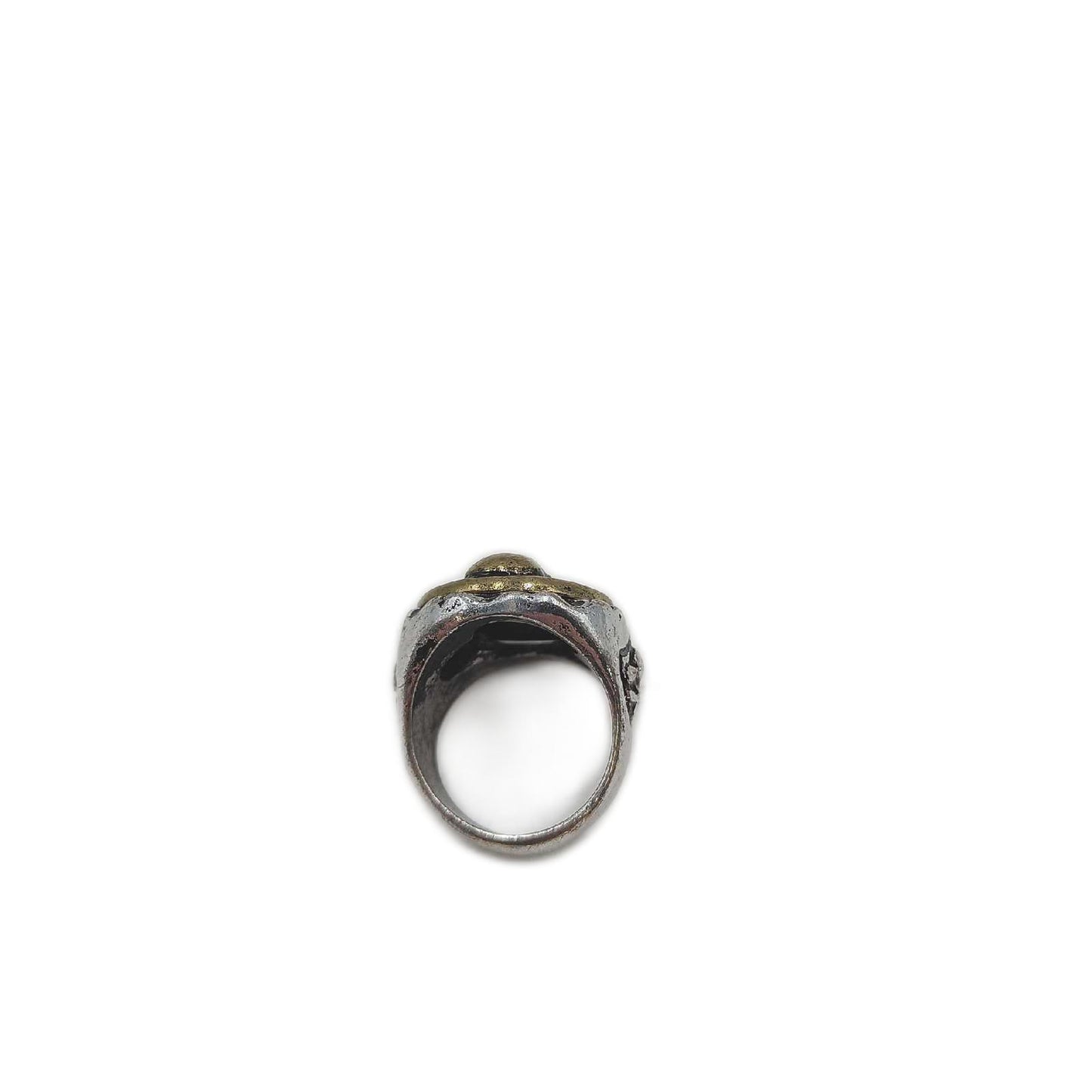 W WIDMANN MILANO Party Fashion 46738 - Ring mit Totenkopf und gekreuzten Knochen, Schmuck, Pirat, Seeräuber, Karneval, Mottoparty, Halloween