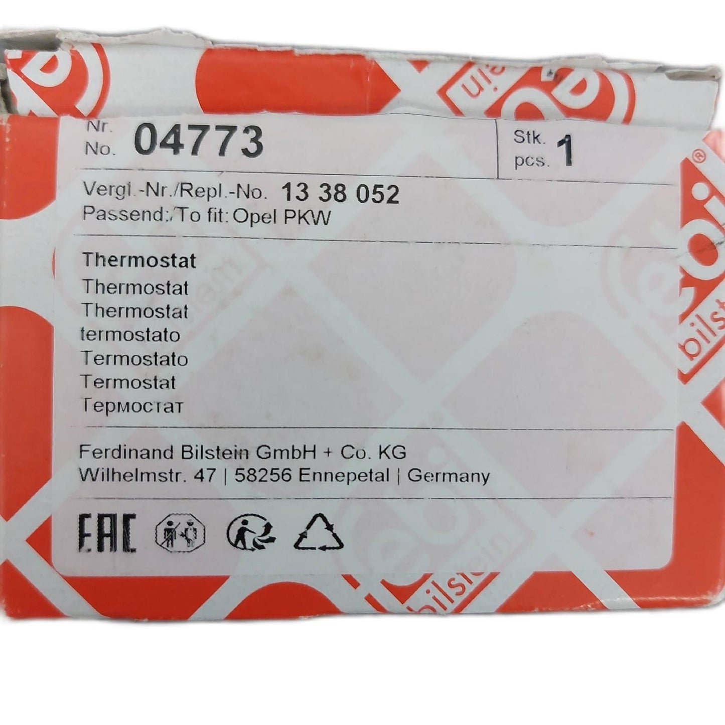 Febi Bilstein Thermostat Dichtung Motor Ersatzteil Kühlung O Ring Set