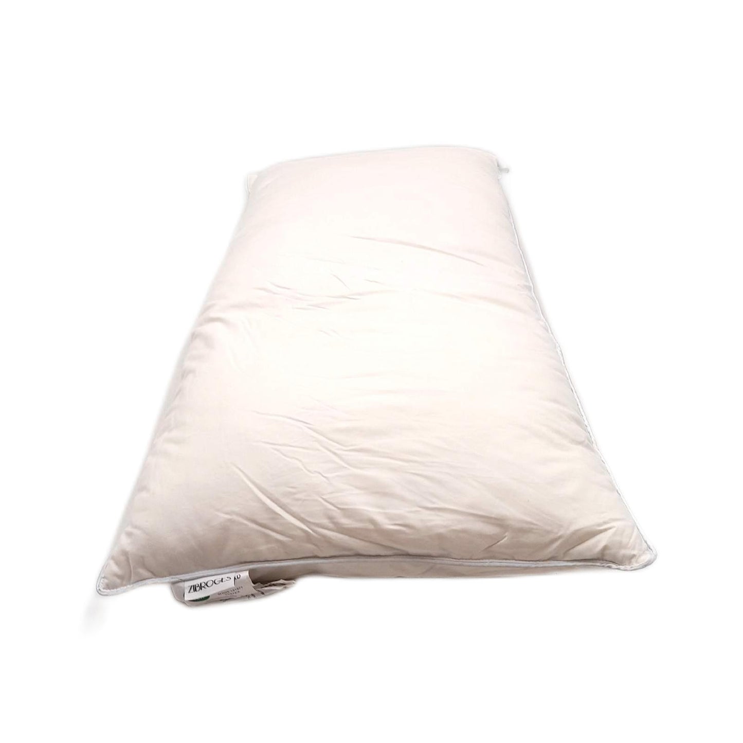 Zibroges Deluxe Daunenkissen 40x80cm mit Dreifacher Komfortschicht - Deutsches Design - Hygienisches Federkissen mit 100% Hochwertiger Weicher Füllung, Waschbar und Umweltbewusst