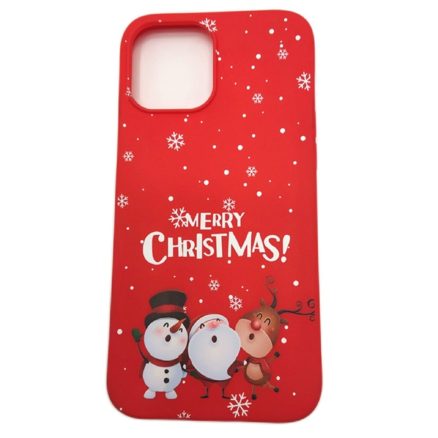 Vauki 3 Stück Weihnachten Hülle iPhone 12 Pro Max Rot Silikon Handyhülle Hülle Smartphone Apple Edition festliche Schutzhülle