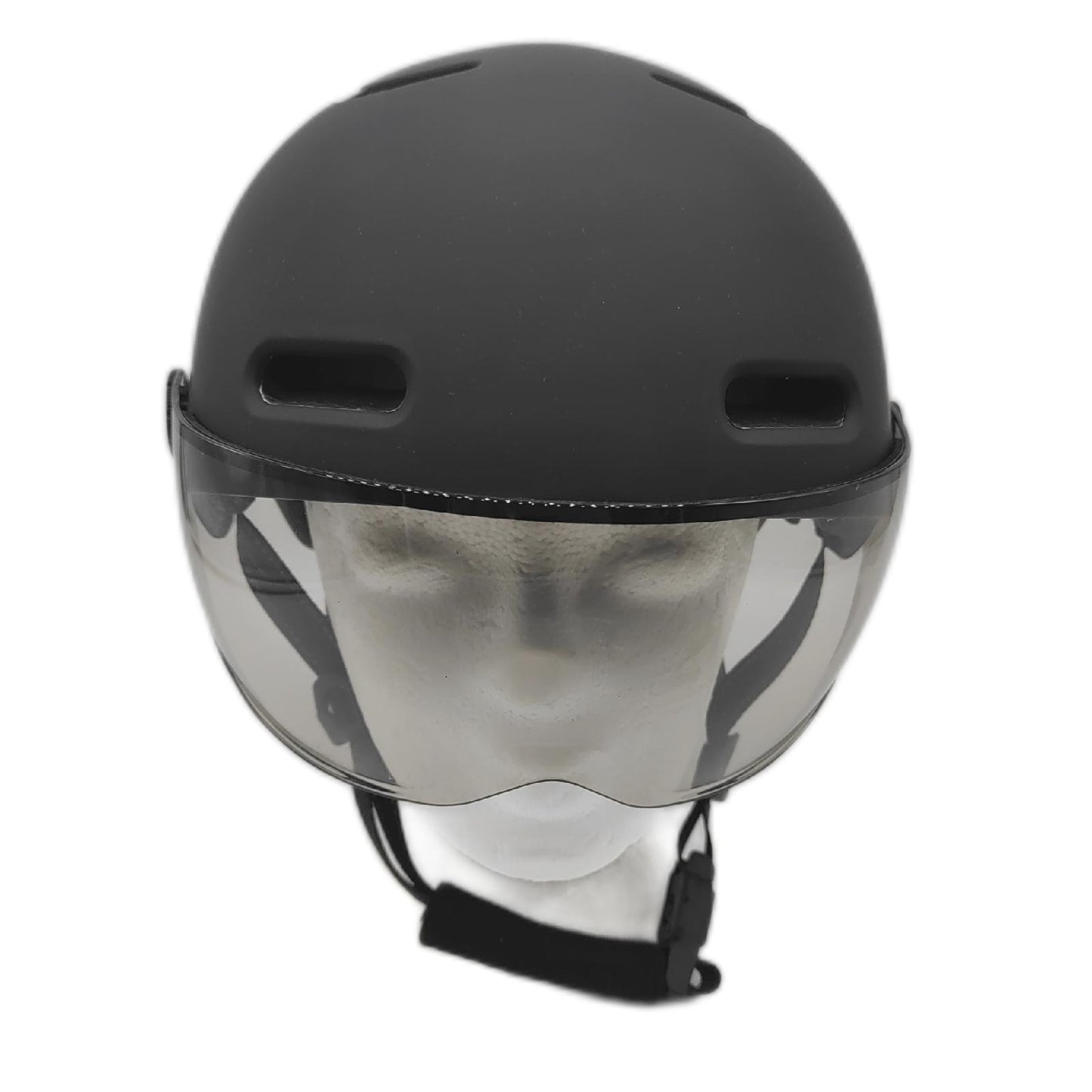 Cosmo Connected Helm Fahrrad Roller Visier Mattschwarz Größe Einzigartig Sicherheit