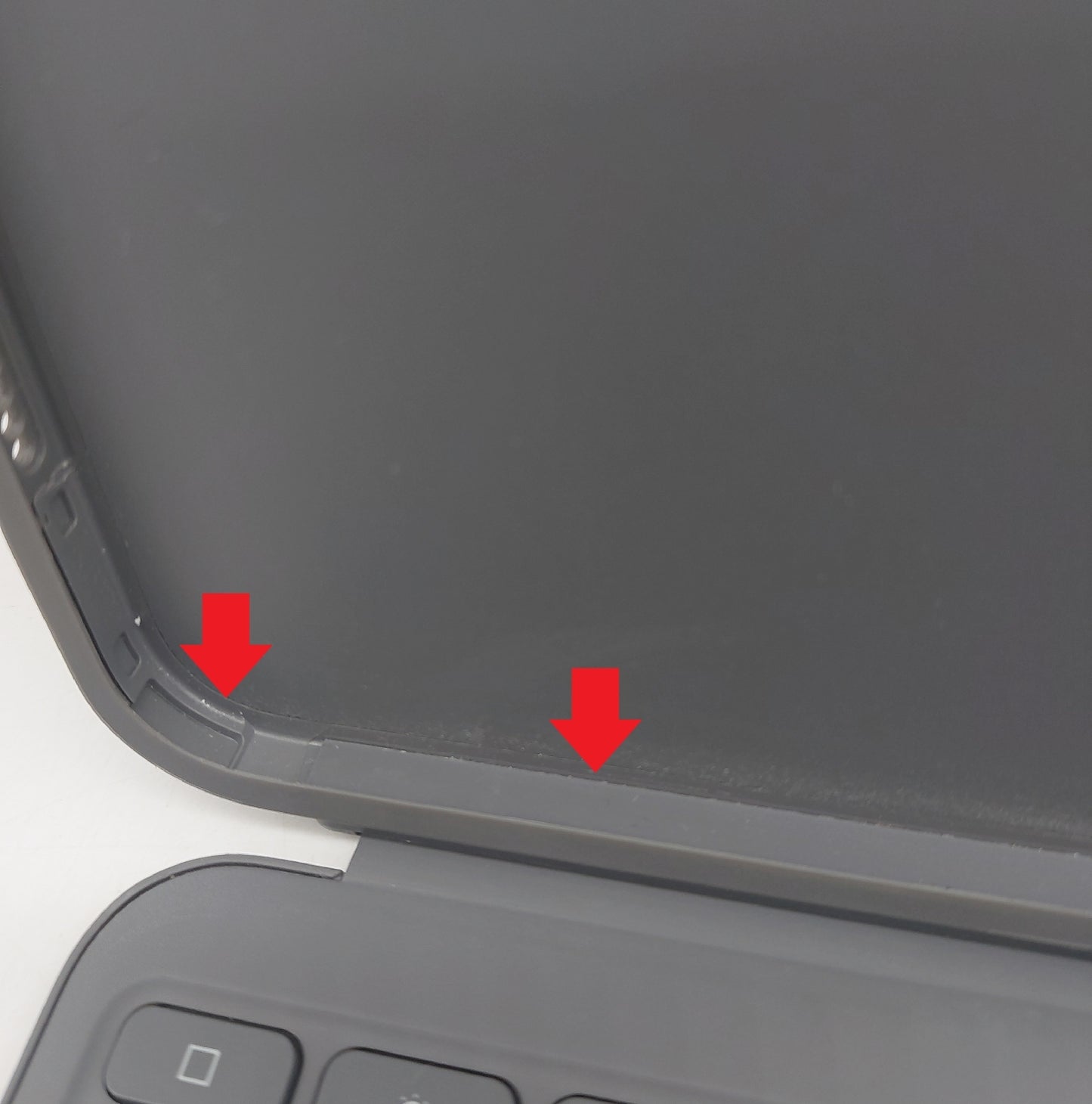 Logi Tastatur Hülle iPad Air Spanisches Layout QWERTY Eingabegerät Touchpad Schutzhülle