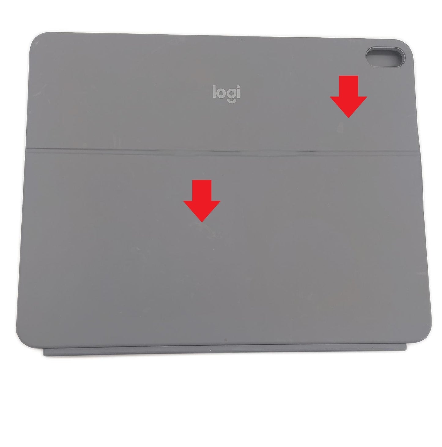 Logi Tastatur Hülle iPad Air Spanisches Layout QWERTY Eingabegerät Touchpad Schutzhülle